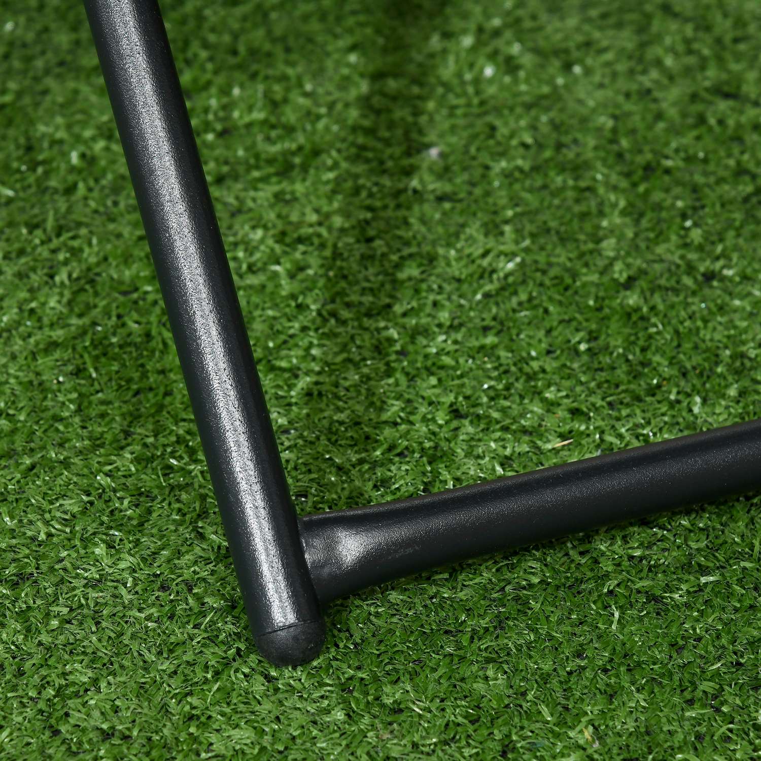 Hopfällbart trädgårdssidobord i polyrattan, metall, 40x40x40Cm