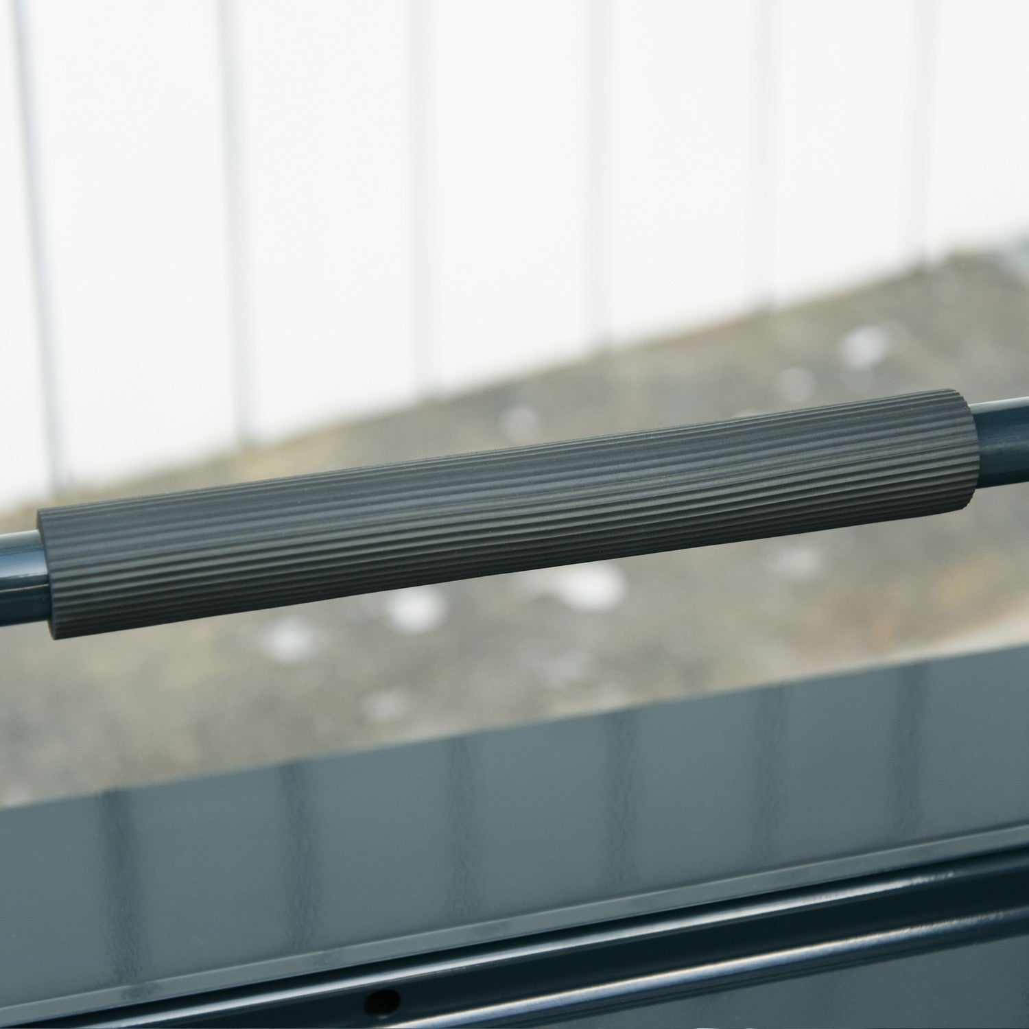 Hopfällbar verktygslåda i stål, 5 fack, mörkgrön, 57x21x41 cm