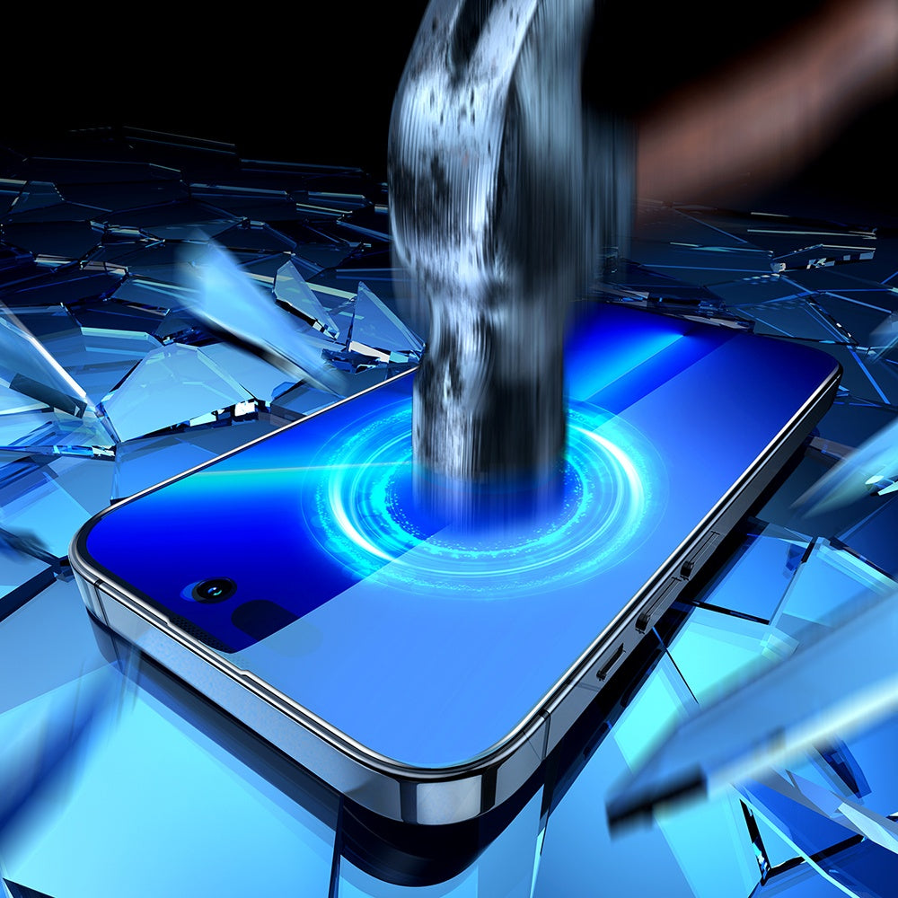 Härdat glas för iPhone 14 Pro med Anti-Spy filter för hela skärmen med en transparent ram