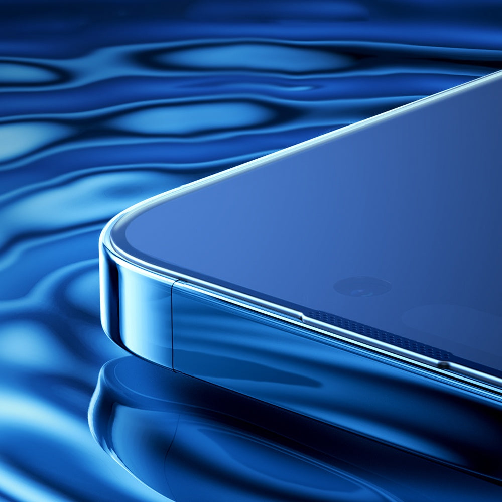 Härdat glas för iPhone 14 Pro med Anti-Spy filter för hela skärmen med en transparent ram