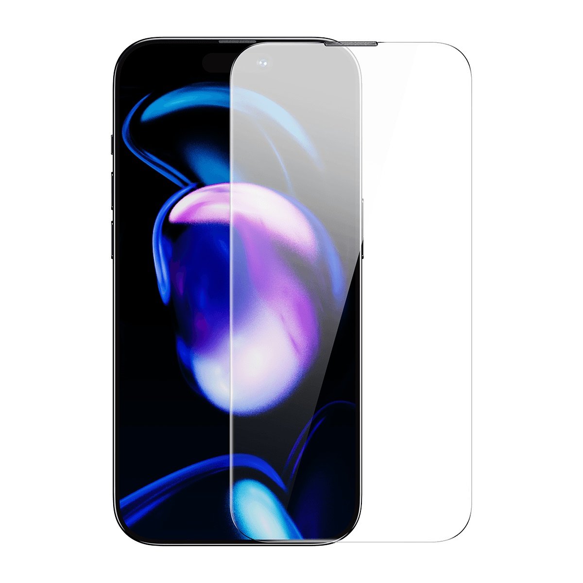 Härdat glas för iPhone 14 Pro med högtalarskydd 0,4mm SET