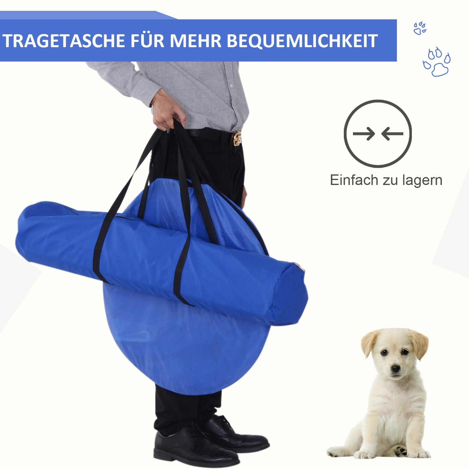 Hund Agility Training Set – Tunnel, Slalom, Häck