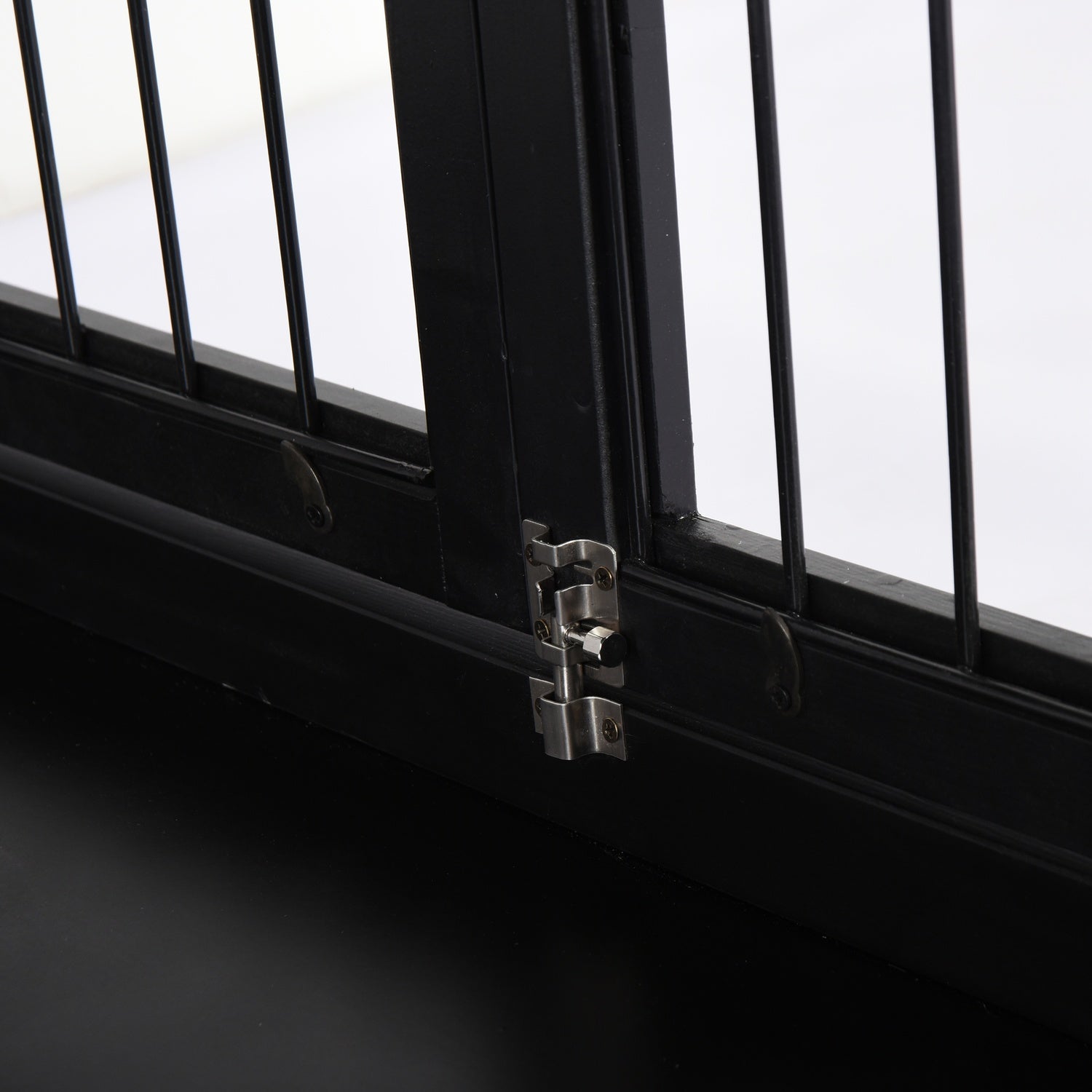 Hundhus inomhus med bordsskiva – Svart, 81x58,5x66 cm