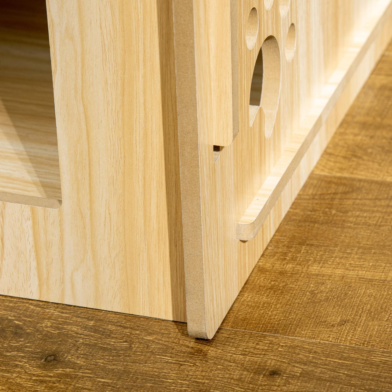 Hundhus i trä med tak och ventilation, liten 69cm