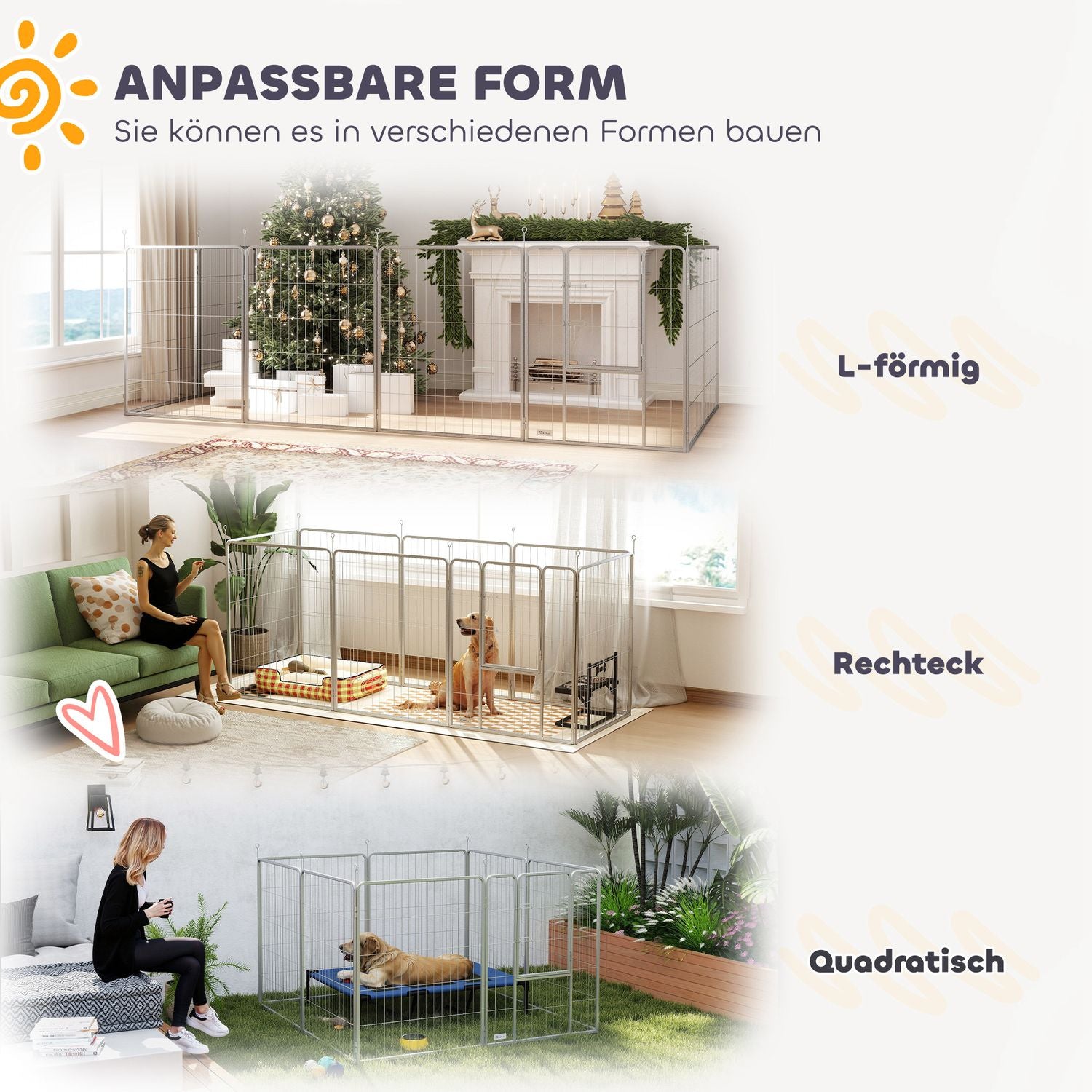 Hundlekhage, Utomhusskåp i stål med dörr, 8-delad