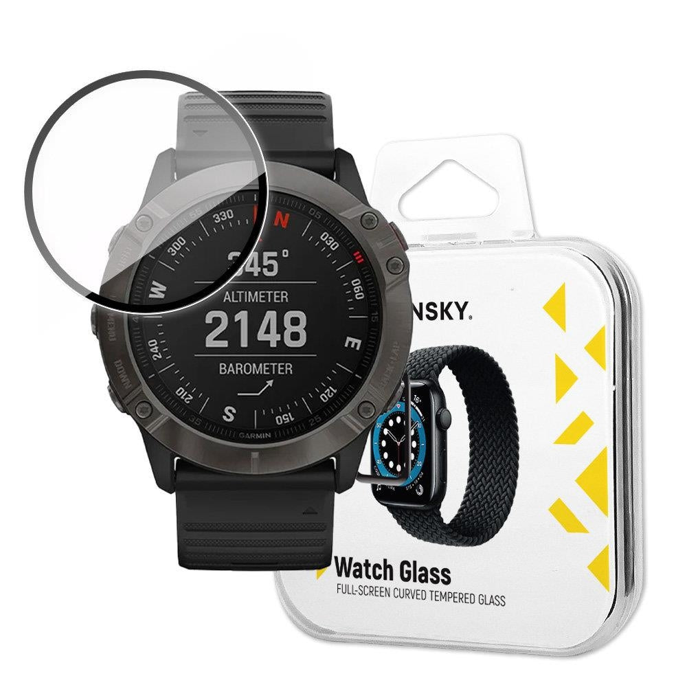 Hybrid skyddsglas för Garmin Fenix 6 Pro svart