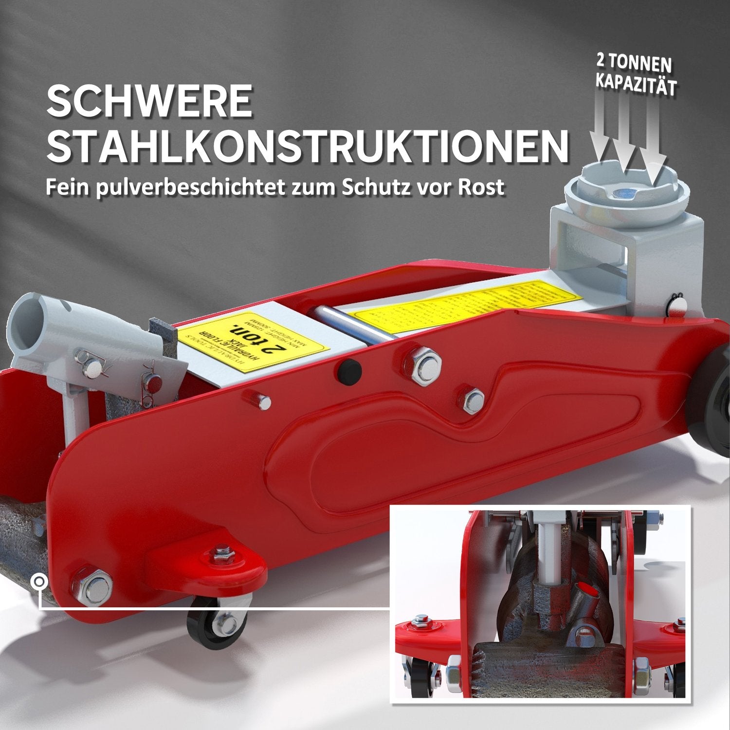 Hydraulisk domkraft, 2 ton, 120-300 mm lyftområde