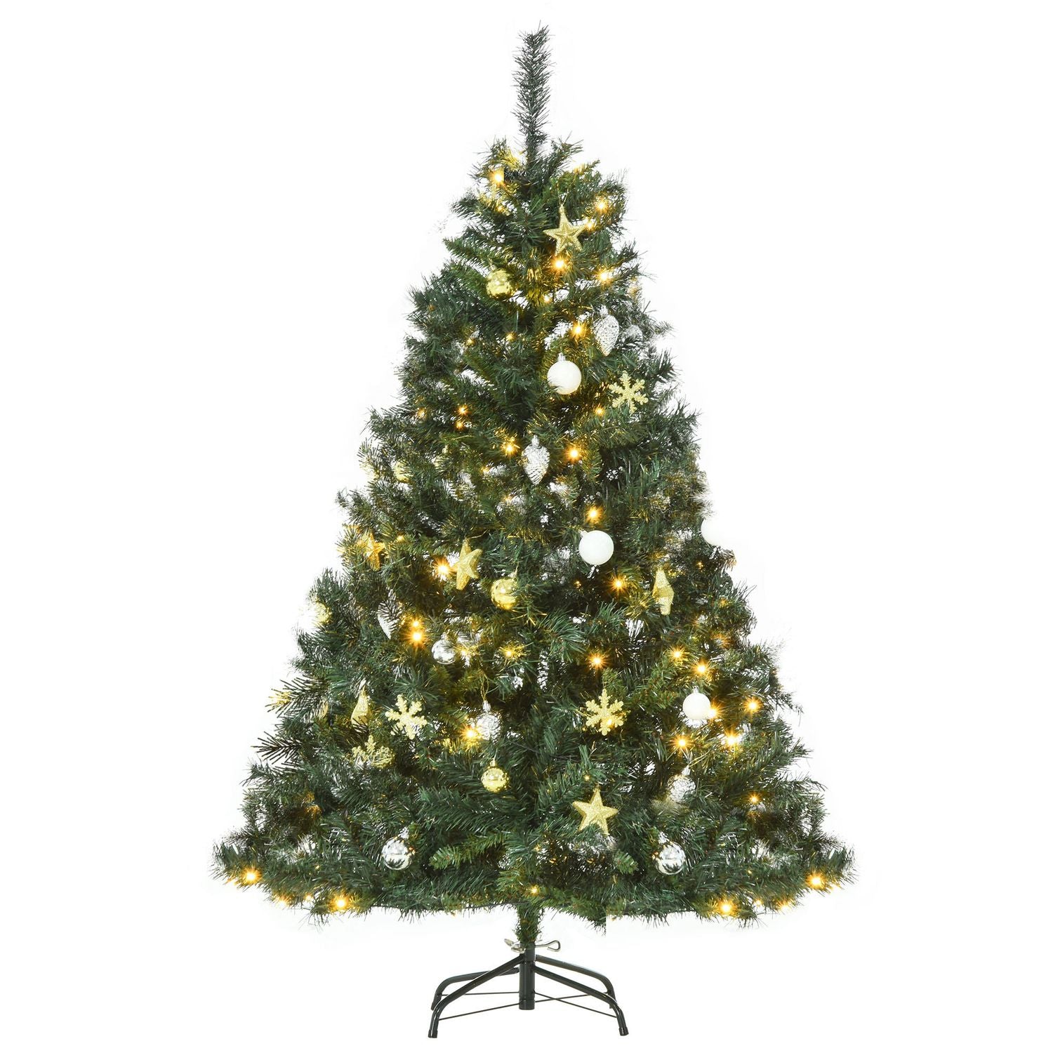 Kerstboom met 120 LED-lampjes, 511 takken, 95x150 cm