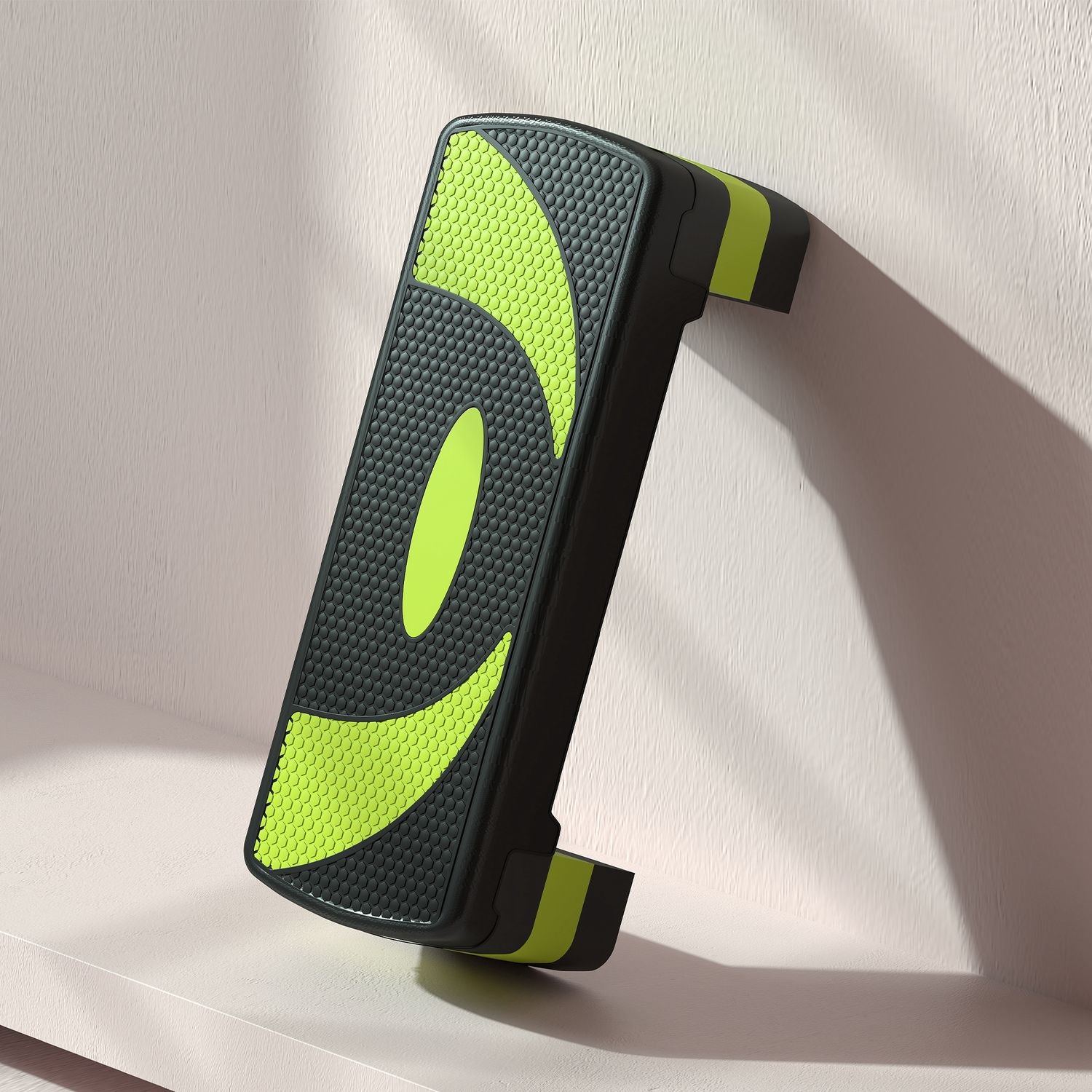 Justerbar Aerobic Stepper – 3 höjder, 150 kg kapacitet, grön