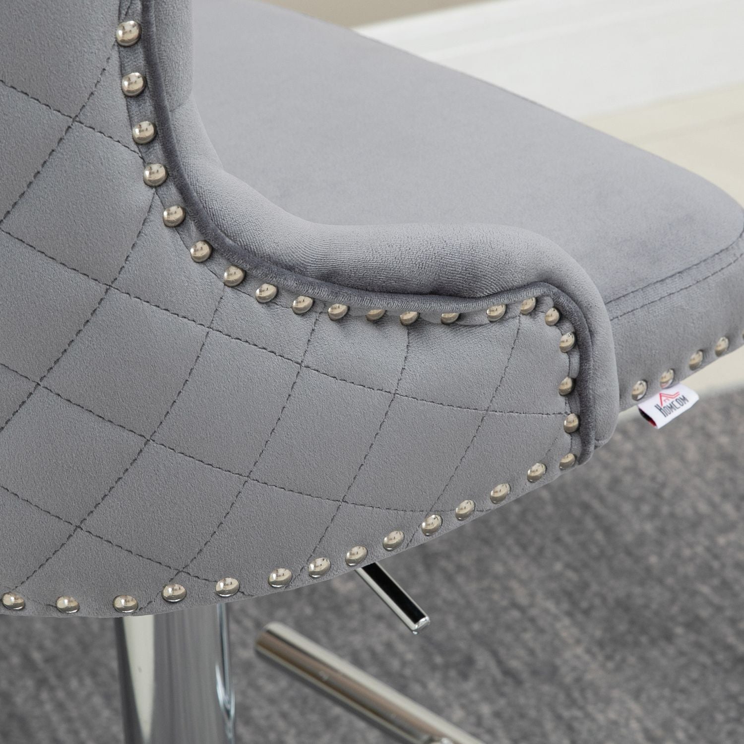 Justerbara svängbara barstolar, set om 2 med fotstöd