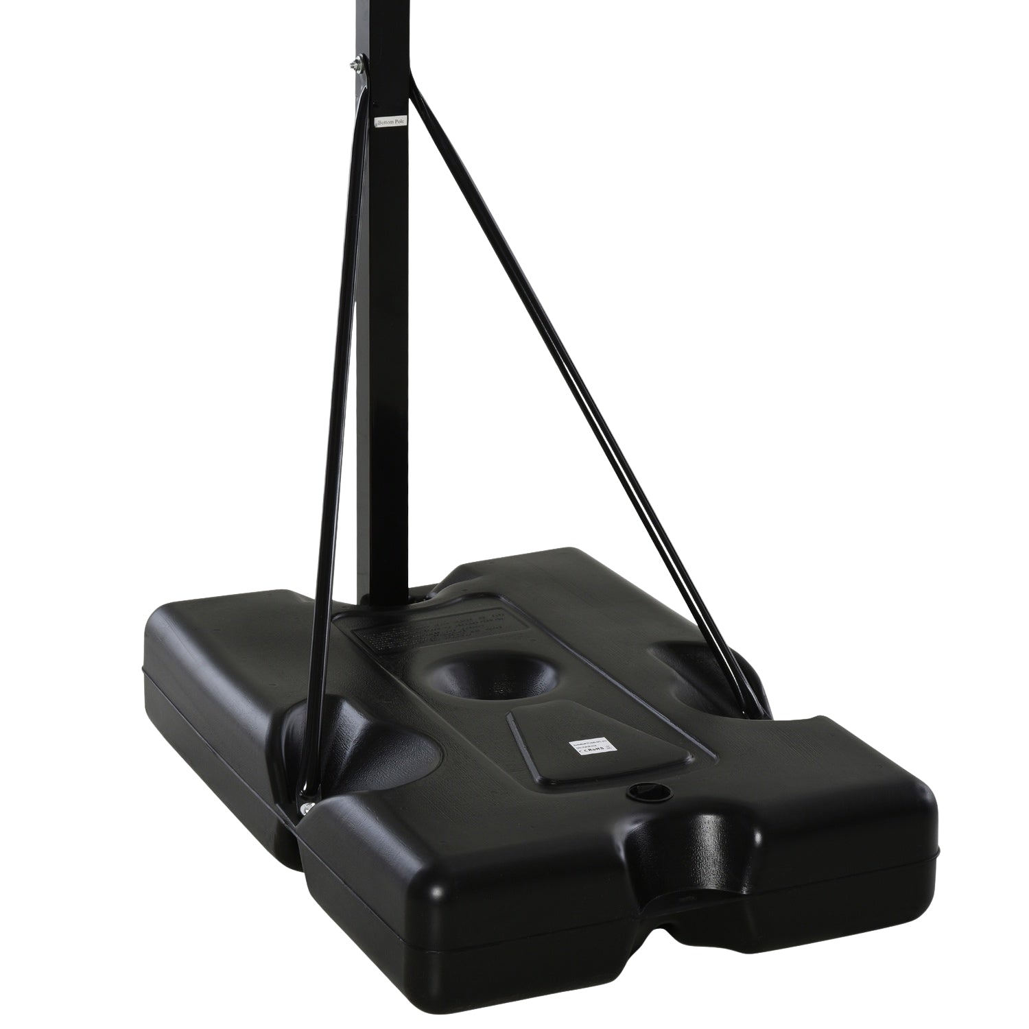 Justerbar basketbåge med stålstativ, 90–352 cm