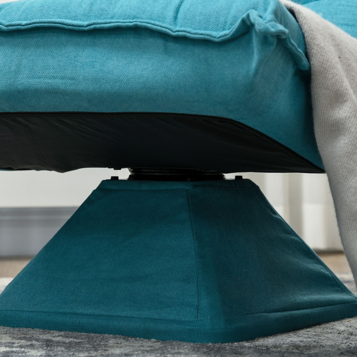 Justerbar golvstol – Blå Meditationssoffa