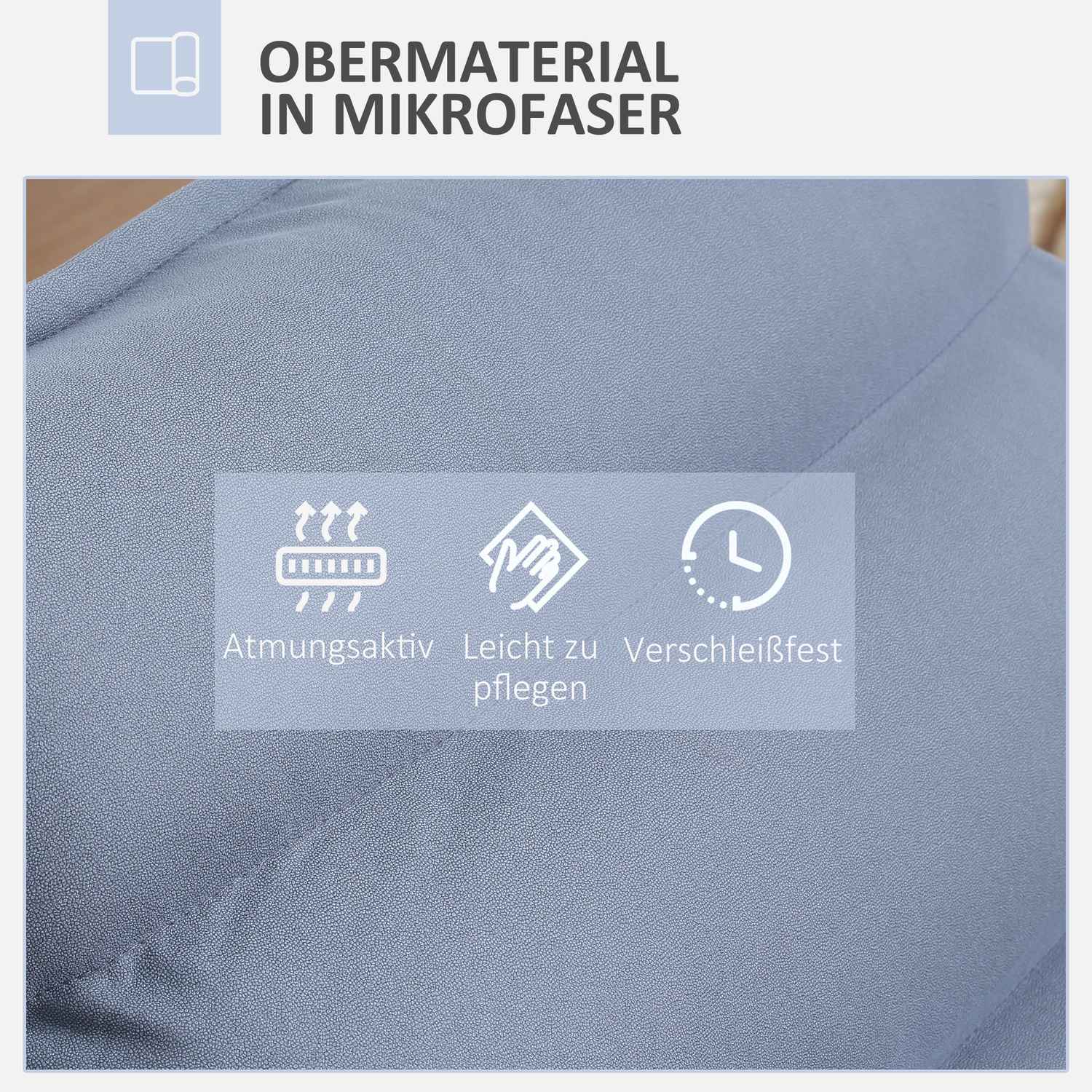 Justerbar grå golvstol, vridbar meditationssits, mikrofiber