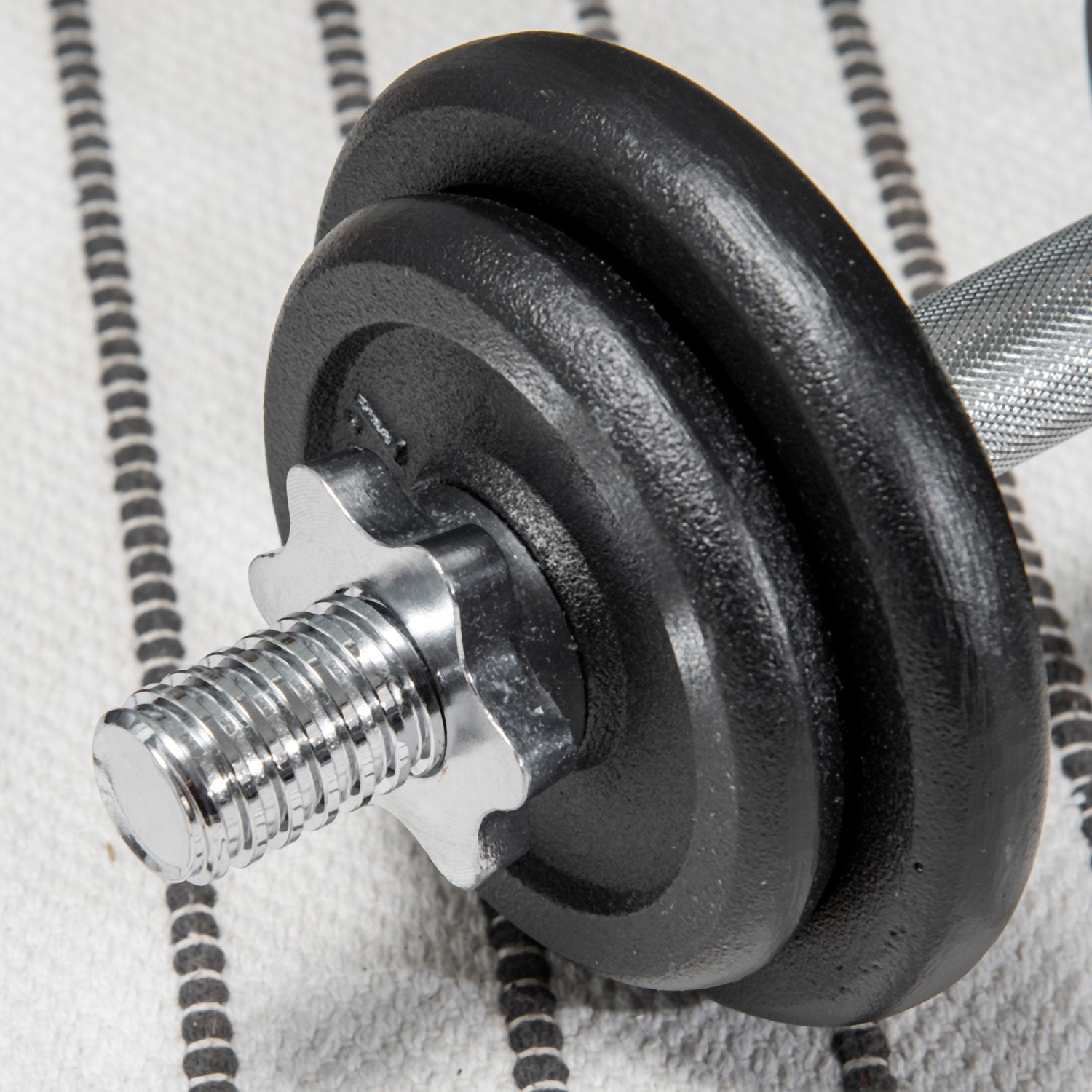 Justerbar hantel- och skivstångssats, 20 kg, antisladd