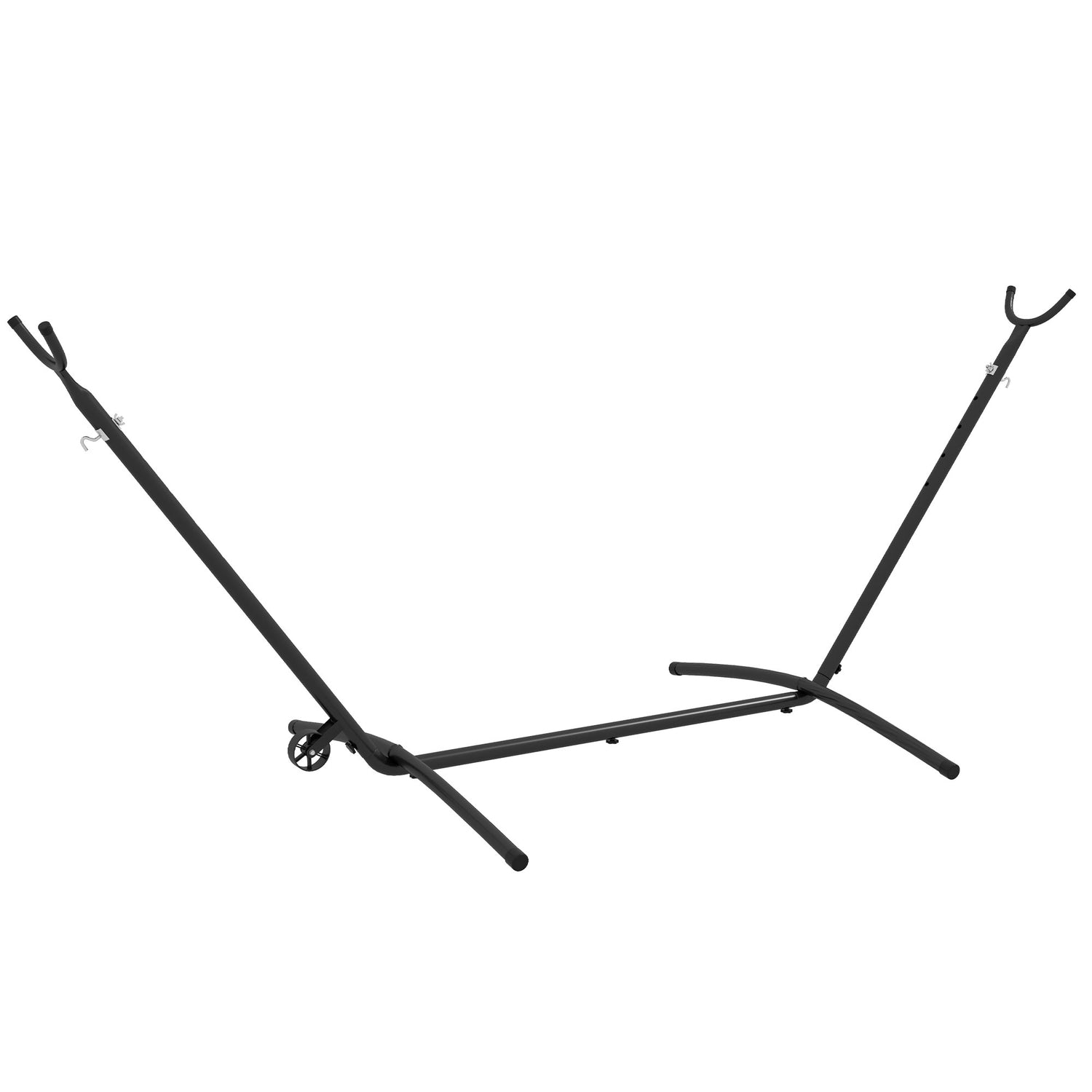 Justerbar hängmatta i stål med hjul, 220 kg belastning