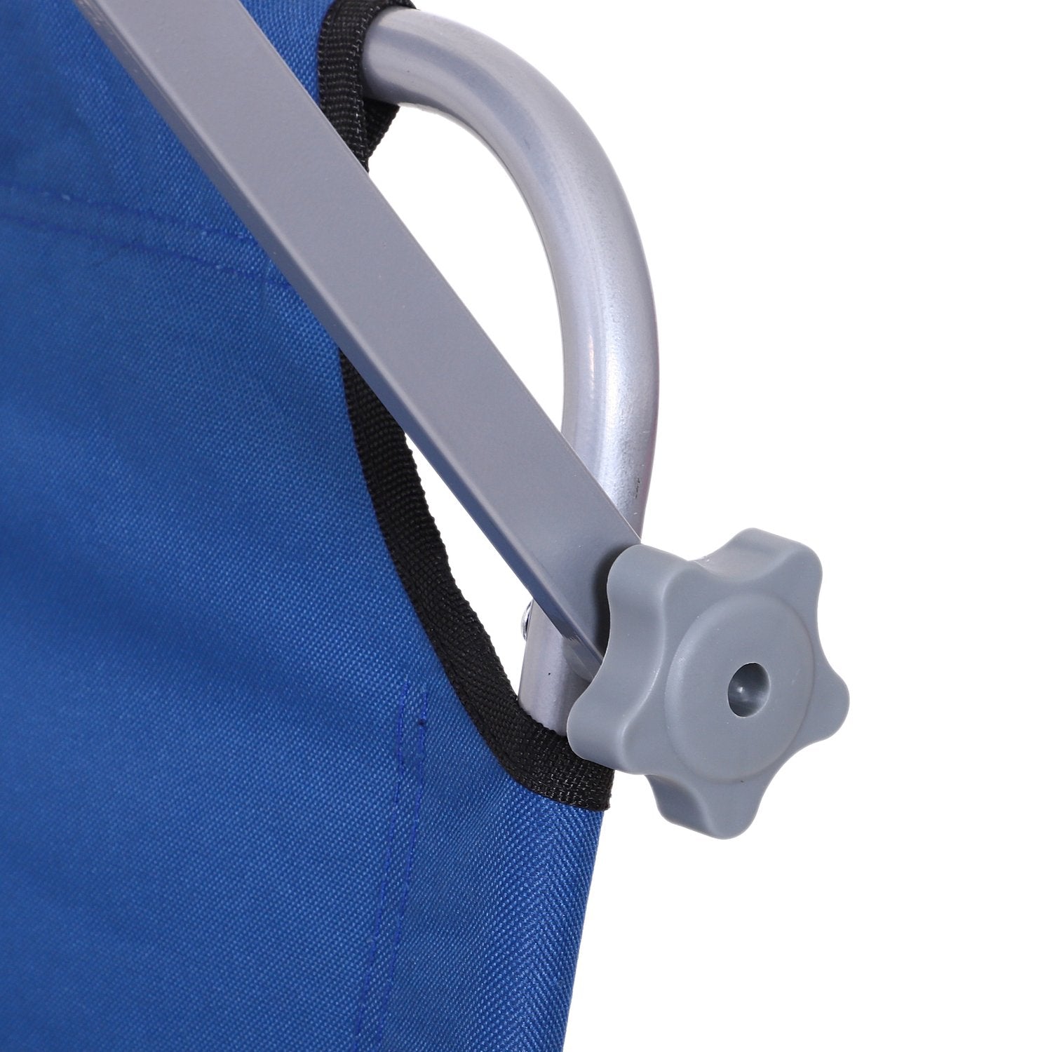 Justerbar hopfällbar solstol med kapell – Oxford-tyg