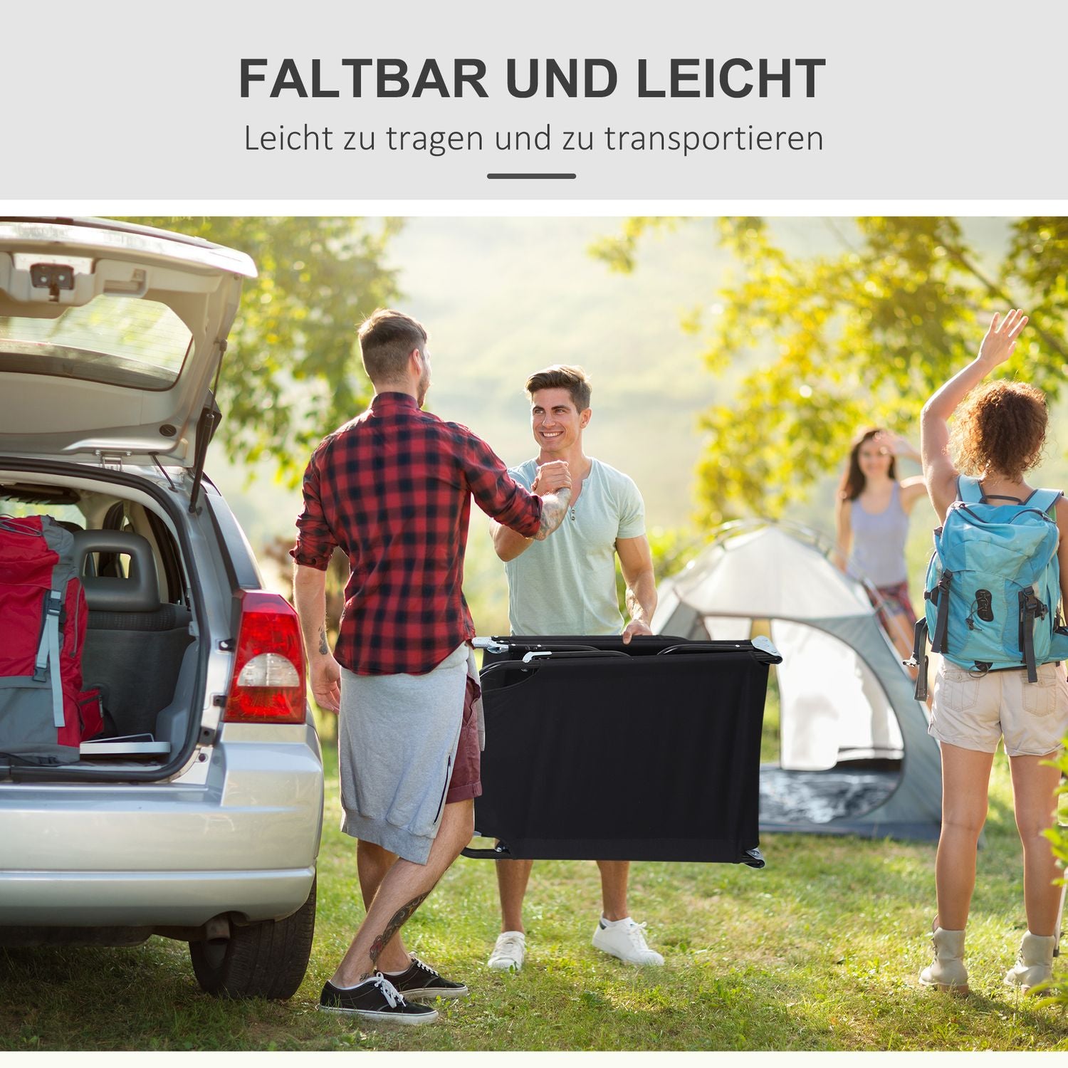 Justerbar solstol för trädgård eller balkong – 188 x 56 x 28 cm