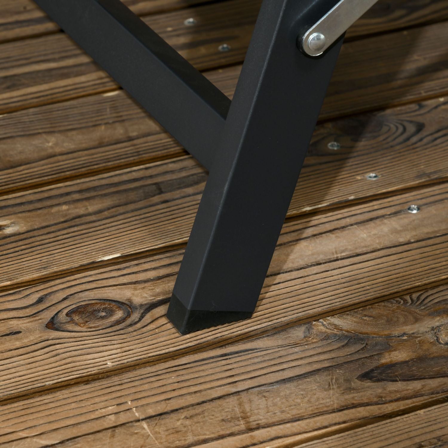 Justerbar solstol med hjul – blå, aluminium, 195 cm