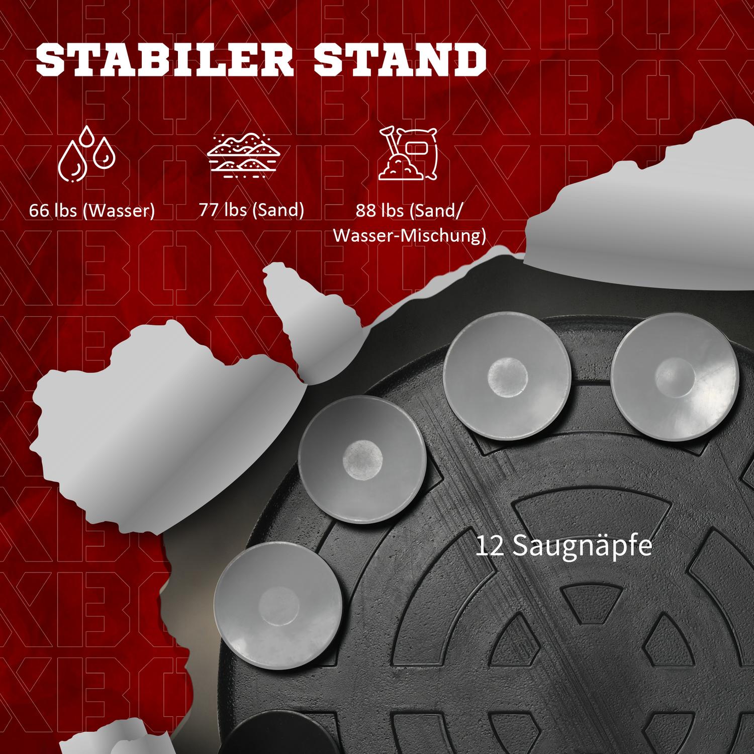 Justerbart boxningsställ med reflexstång och väska, 1,63-2,05 M