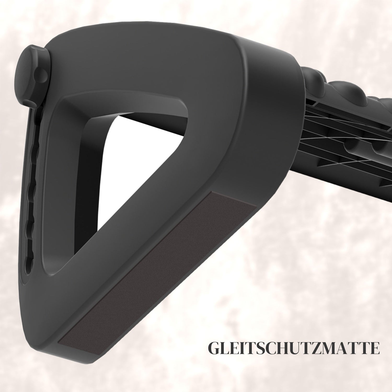 Justerbart ergonomiskt fotstöd med massageyta, svart