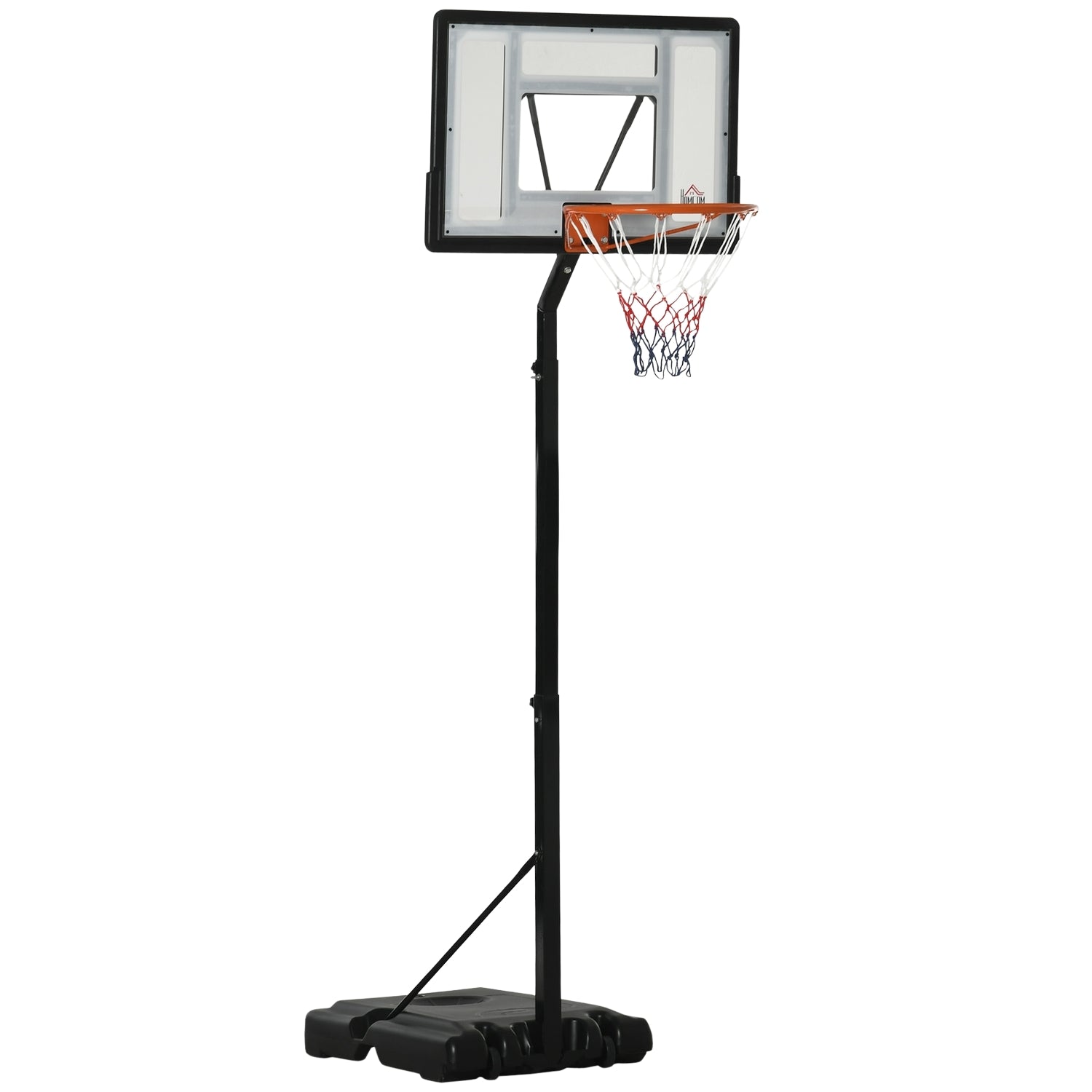 Justerbart stativ för basketbåge, rullbart, höjd 260-310 cm