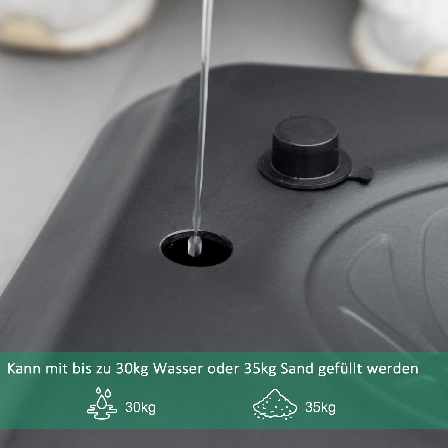 Justerbar utomhusbasketbåge med hjul, 195-250 Cm