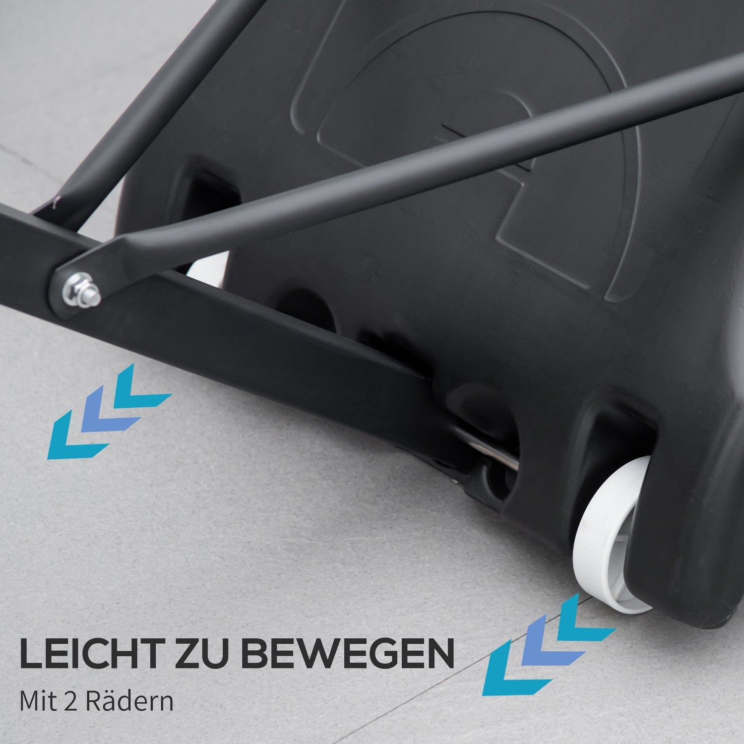 Justerbar utomhusbasketbåge med hjul, 195-250 Cm