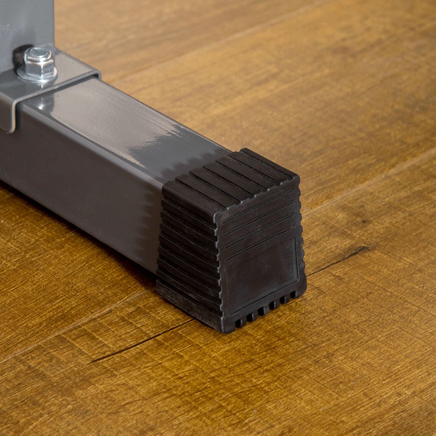 Justerbar viktbänk i stål med hantelställ – svart/grå