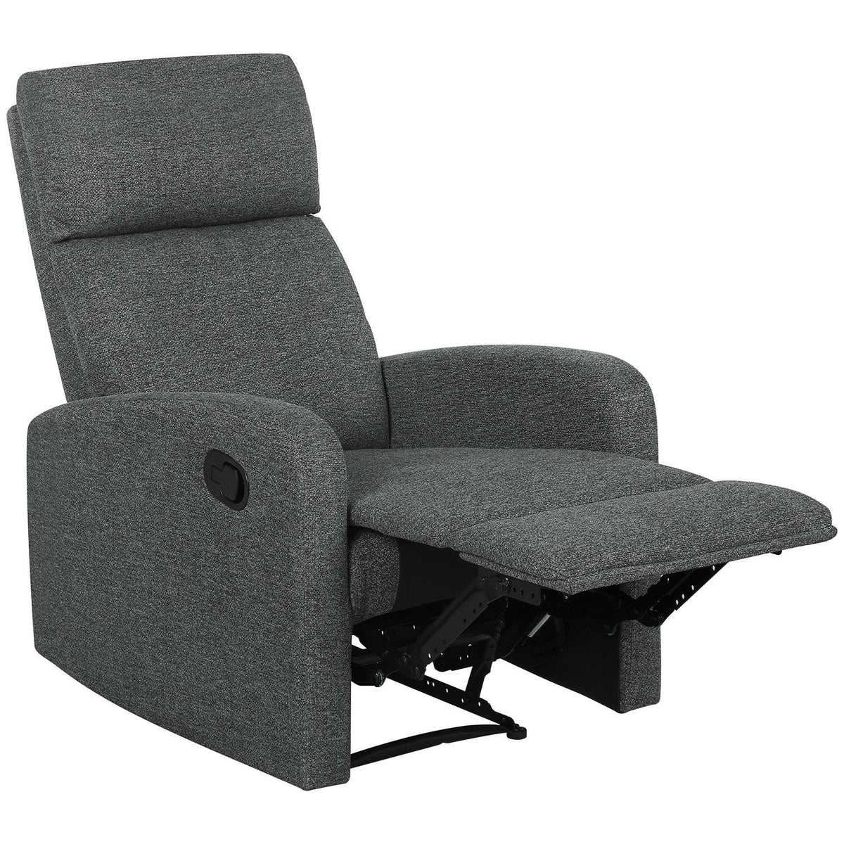 Verstelbare relaxfauteuil met voetensteun, grijze stof