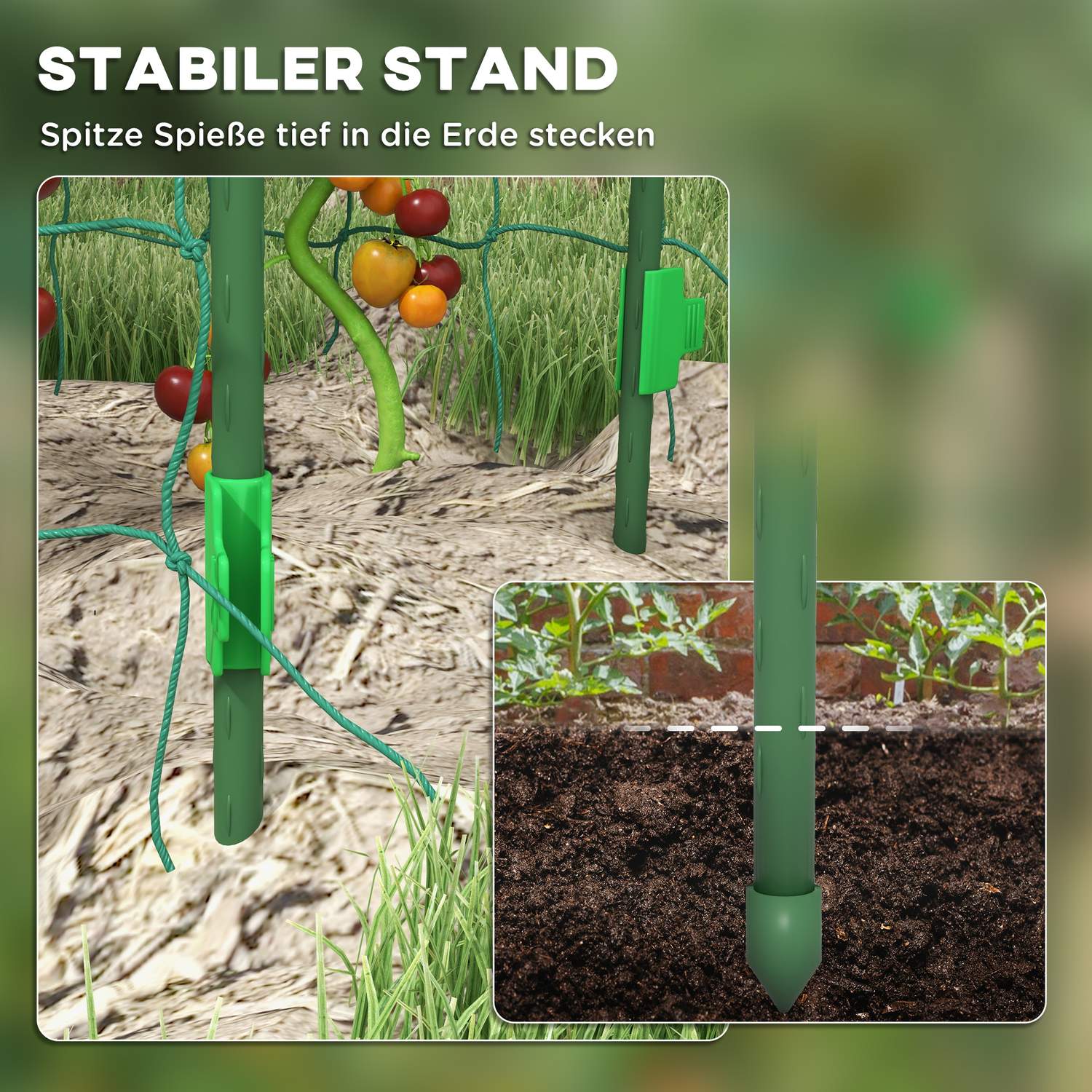 Justerbar växtspaljé i stål med nät för trädgård, balkong