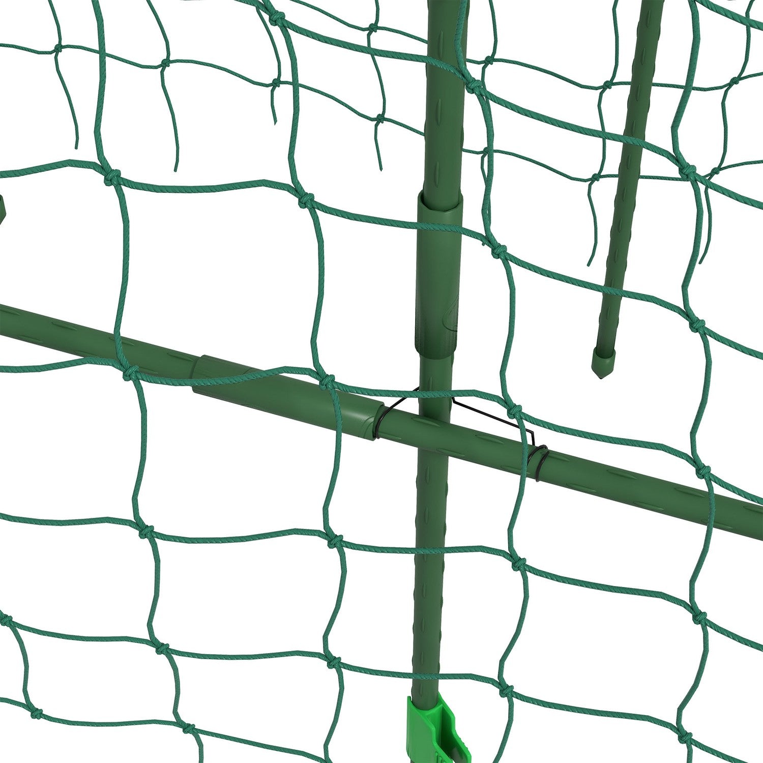 Justerbar växtspaljé i stål med nät för trädgård, balkong