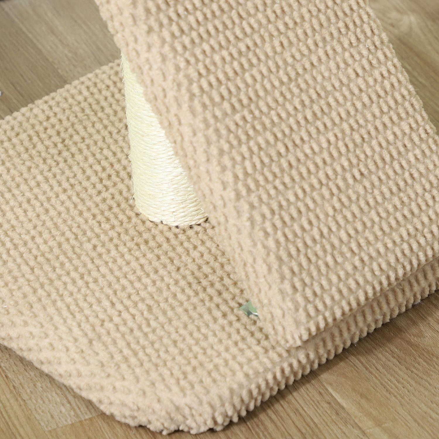 Kattskrapstolpe, 54 cm sisal, gräddvit med lekboll