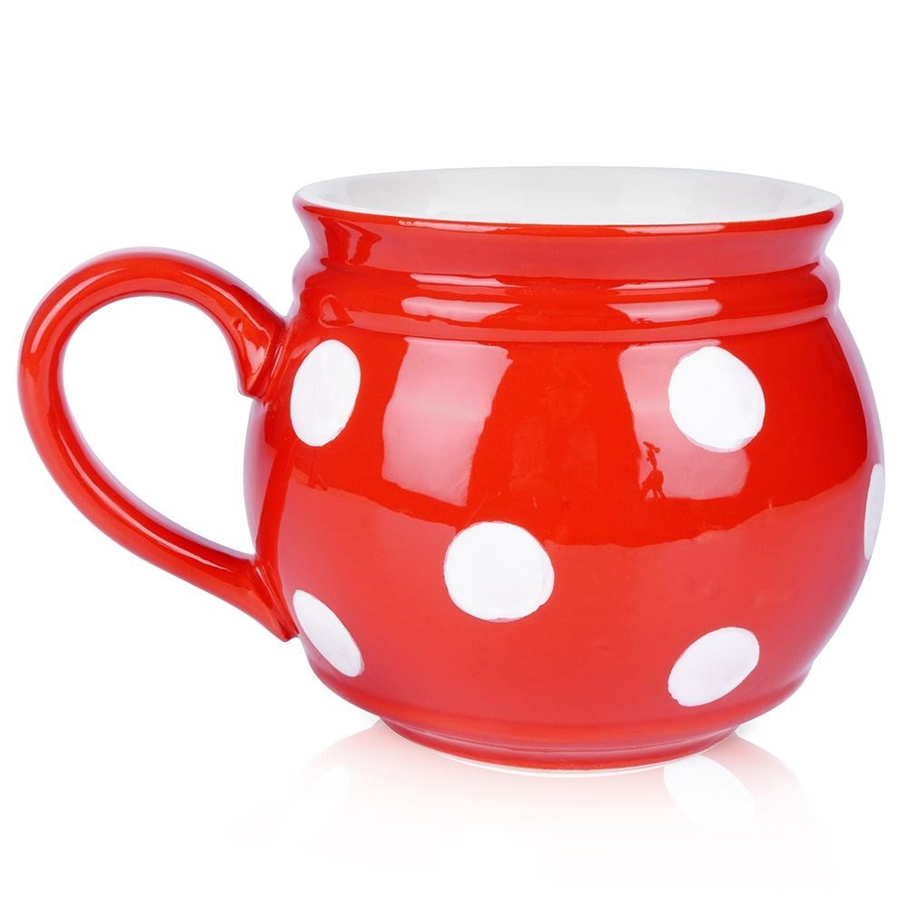 Keramikmugg för kaffe och te med bekvämt handtag
