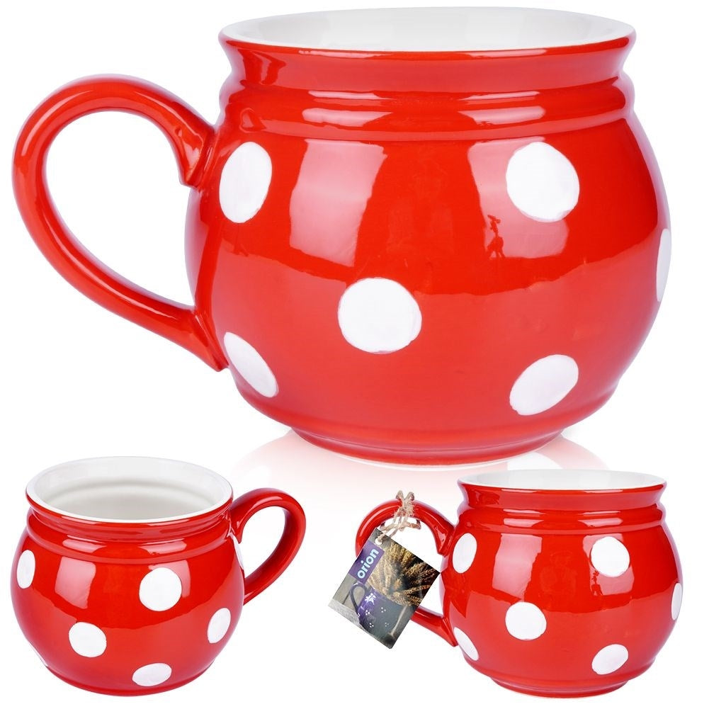 Keramikmugg för kaffe och te med bekvämt handtag