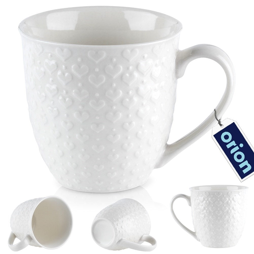 Keramisk Mugg med Hjärtan - Perfekt för Alla Tillfällen