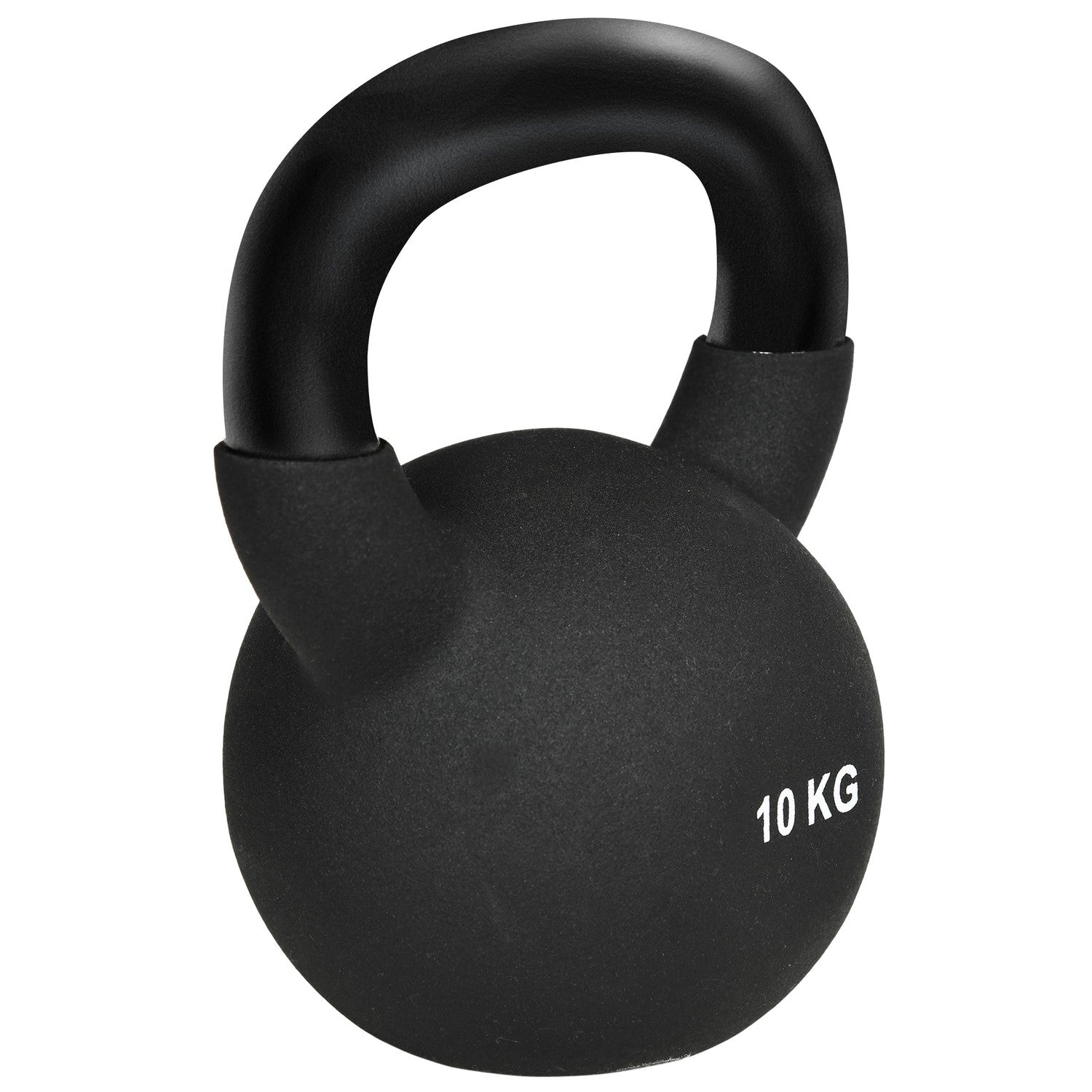 Kettlebell 10 Kg, Neoprenbelagt gjutjärn, golvvänlig