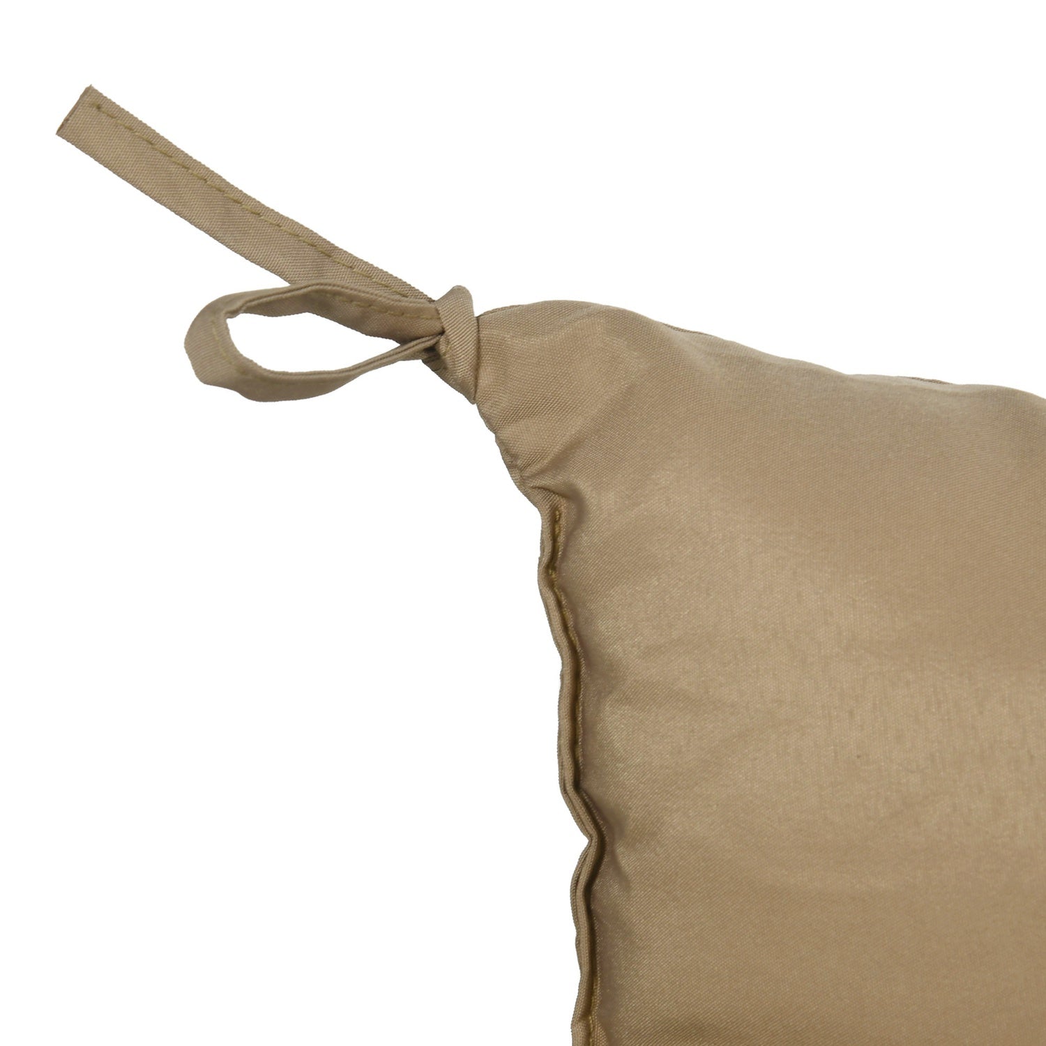 Khaki 3-sits bänkkudde med remmar, utomhus/inomhus