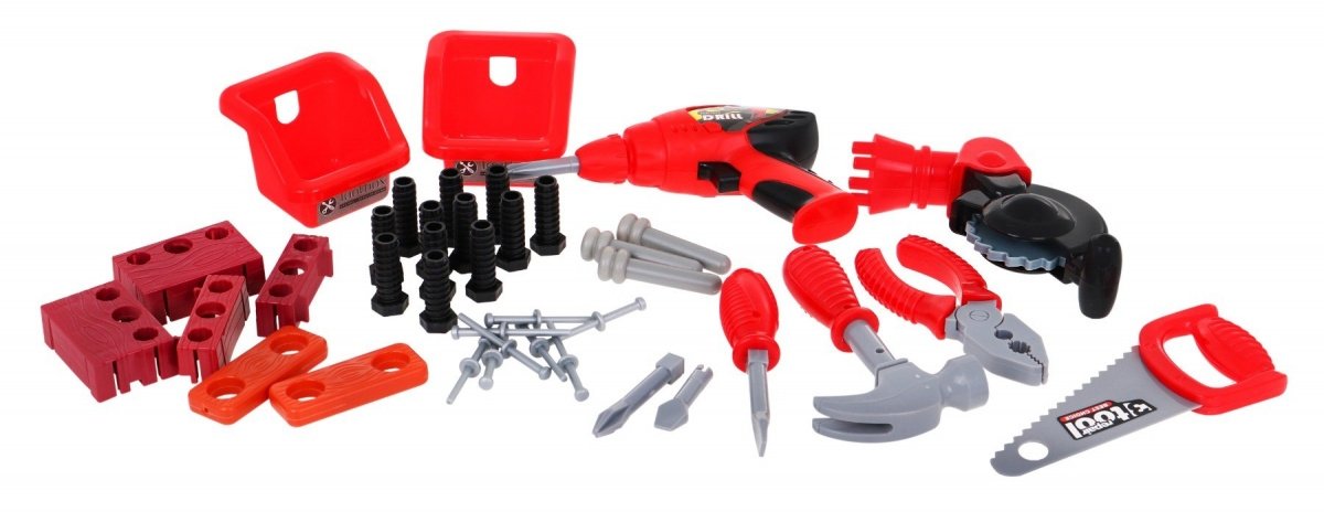 Kids Handyman Tool Set med arbetsbänk - 46 delar