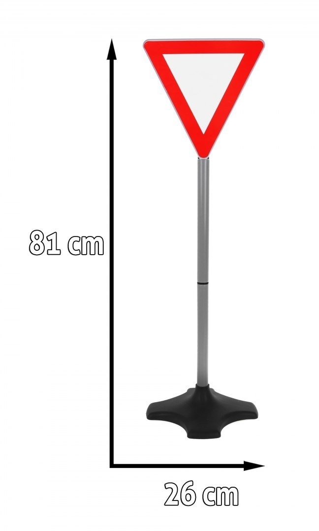 Kids Traffic Road Sign Set - 5 st, 80 cm, CE-certifierad