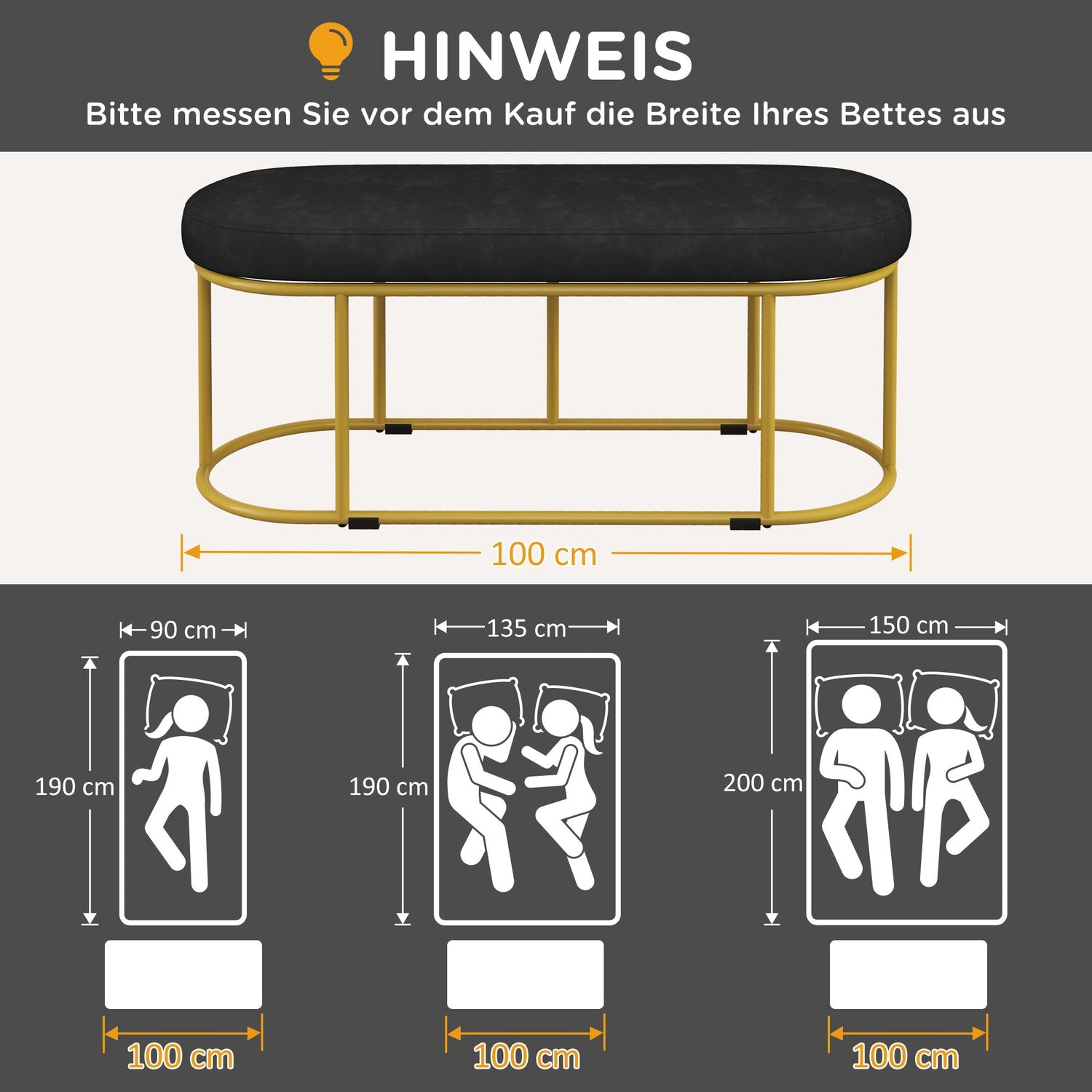 Klädd bänk i sammetslook, stål, kapacitet 200 kg, blå