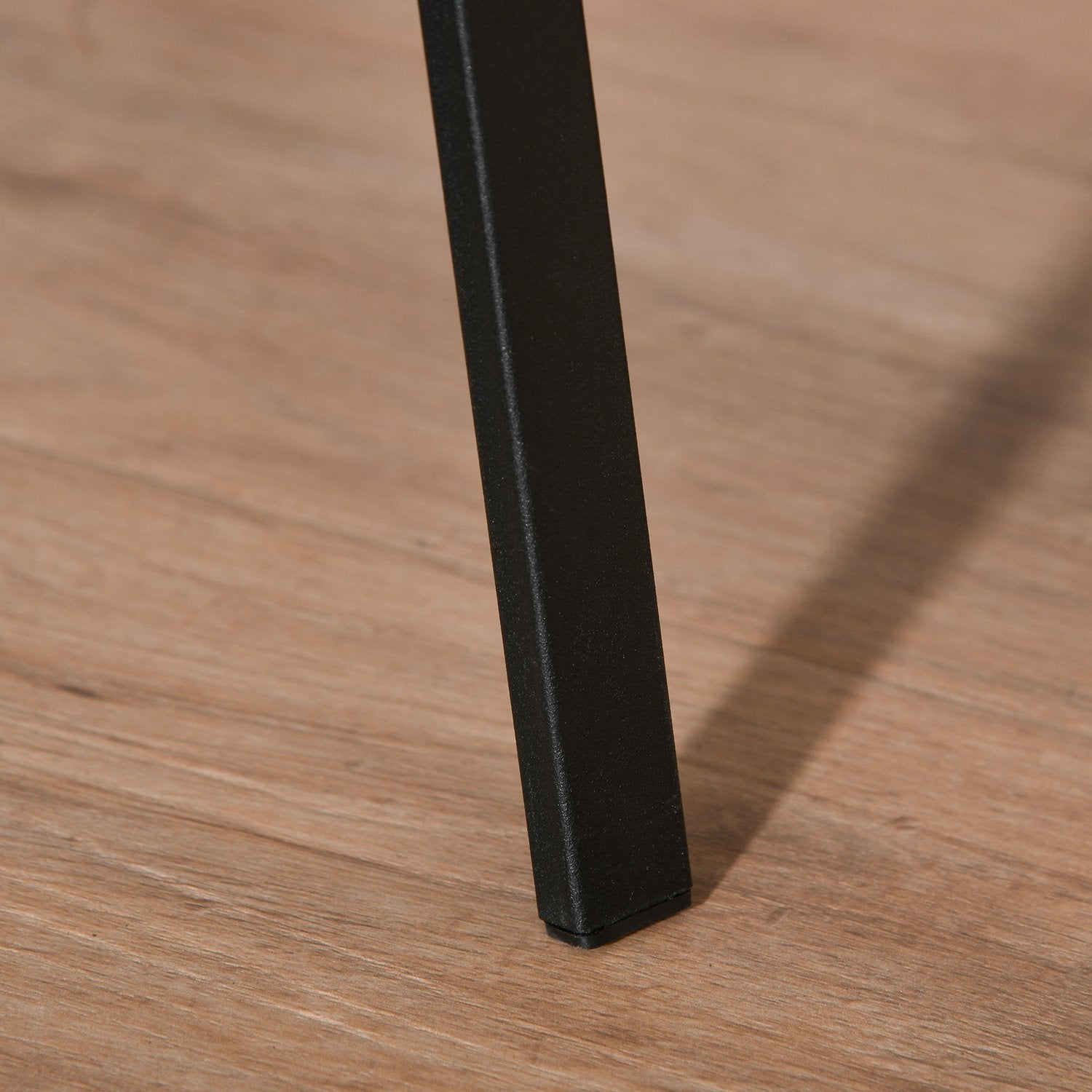 Klädställ i brun metall med hylla – 8 krokar, 45x45x180cm