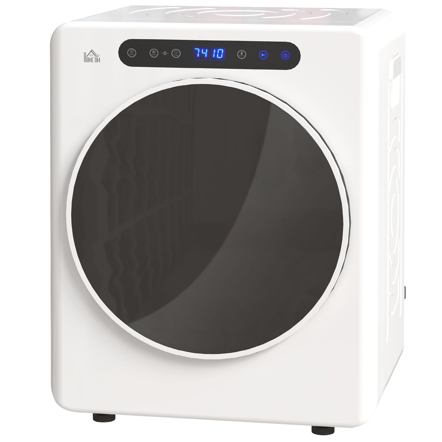Compacte wasdroger, capaciteit van 4 kg, touchbediening, wit