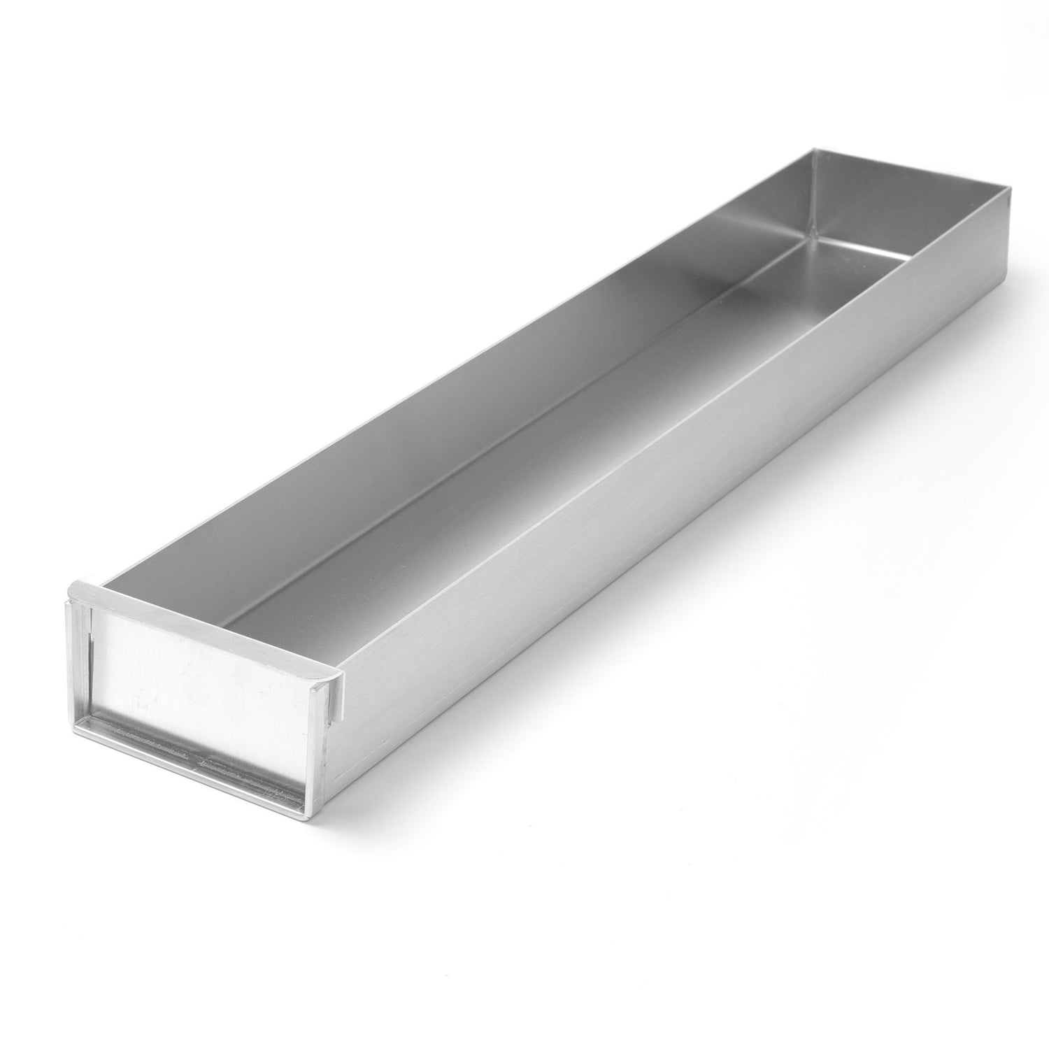 Konfektbricka i aluminium, stängd, rektangulär, 580x100x(H)50mm Hendi 689851