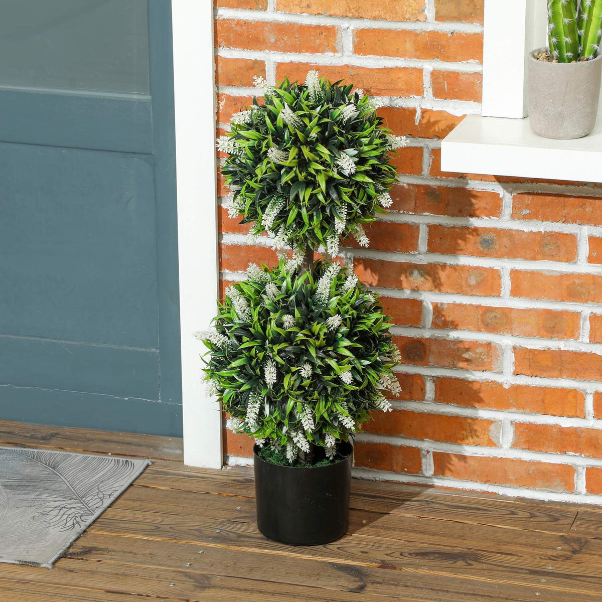 Umělé levandulové stromky, 70 cm, sada 2 kusů, do interiéru i exteriéru