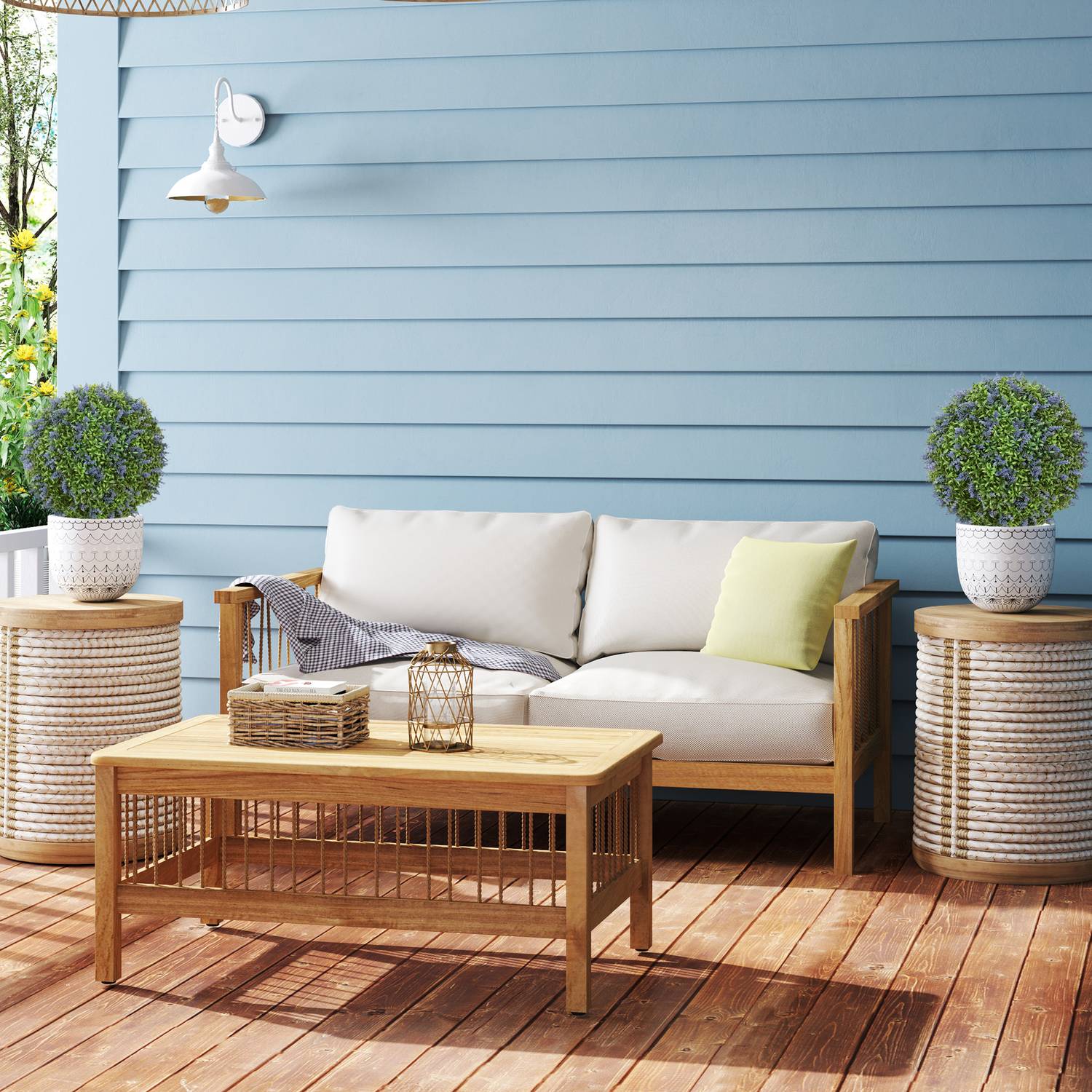 Konstgjorda lavendelväxter 60 cm med UV-skyddsset