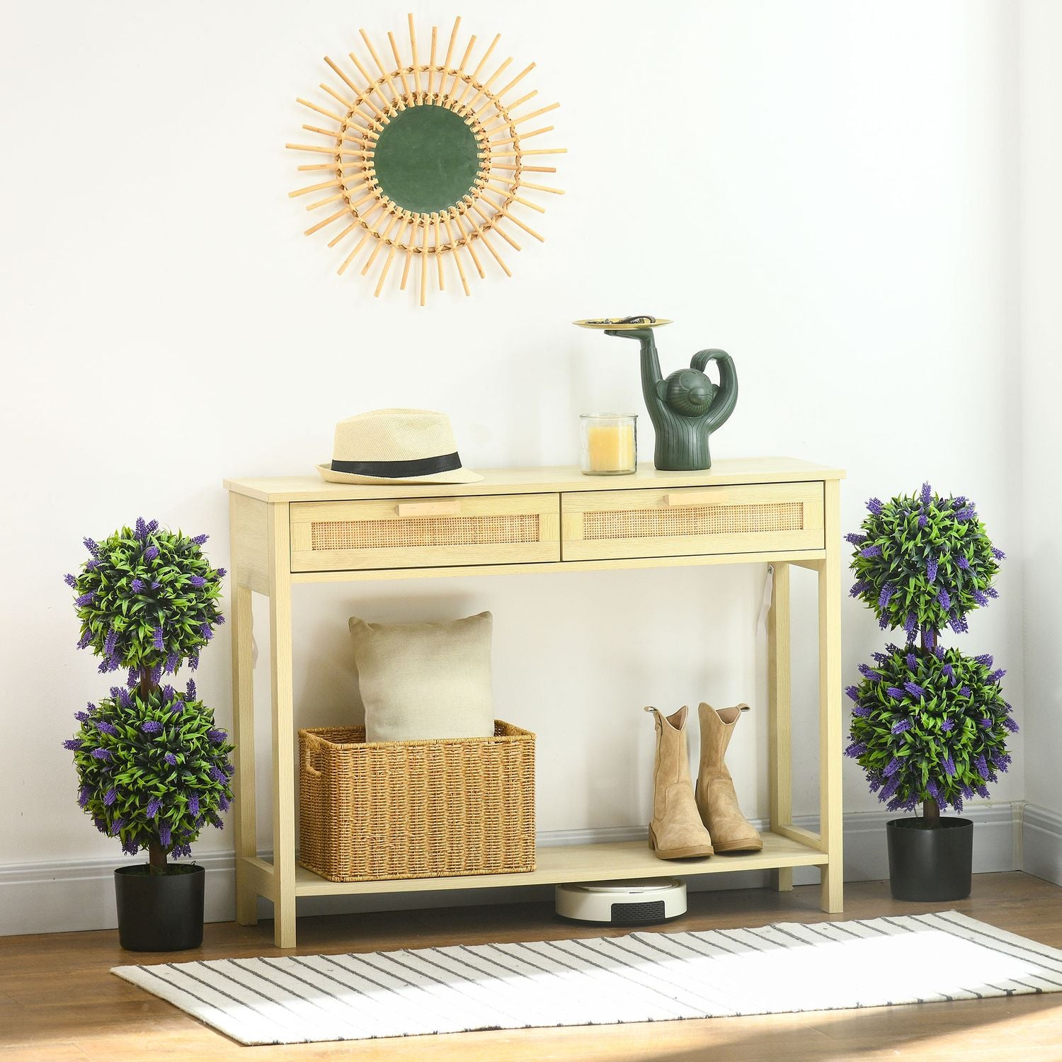 Konstgjorda växter Set om 2 – UV-beständig, 70 cm med lavendel