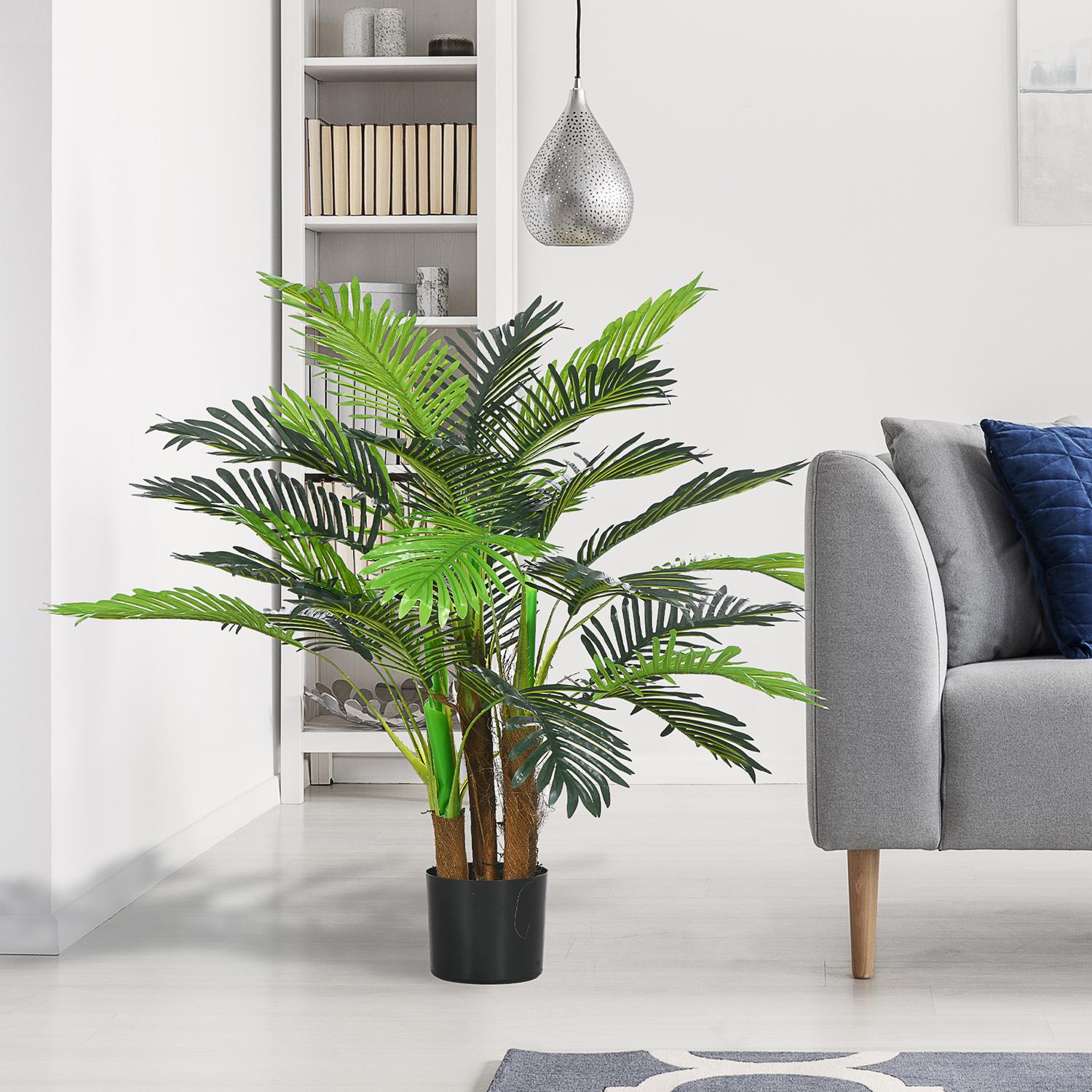 Konstgjord palm, 100 cm med 27 grenar, dekor inomhus/utomhus