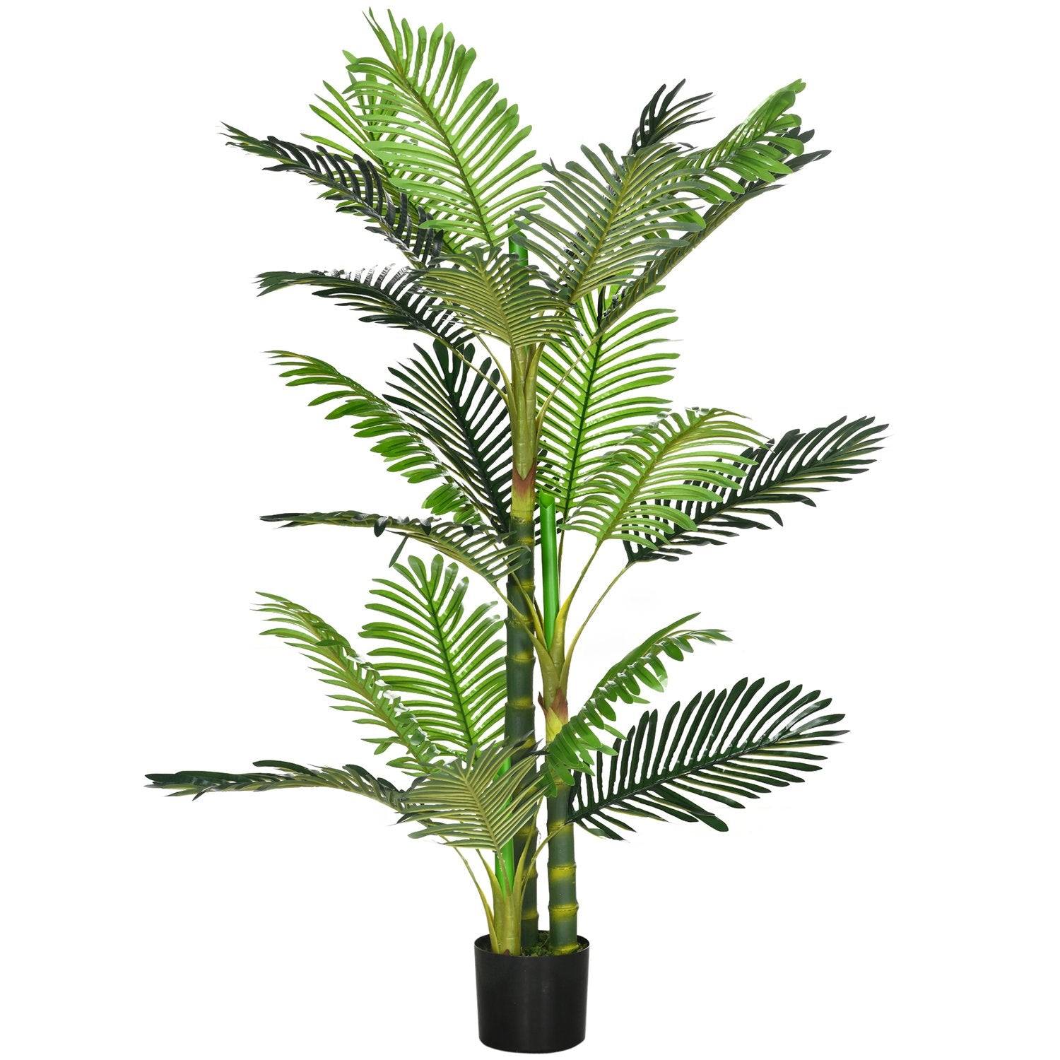 Konstgjord palm inomhus, 150 cm, cementfylld bas