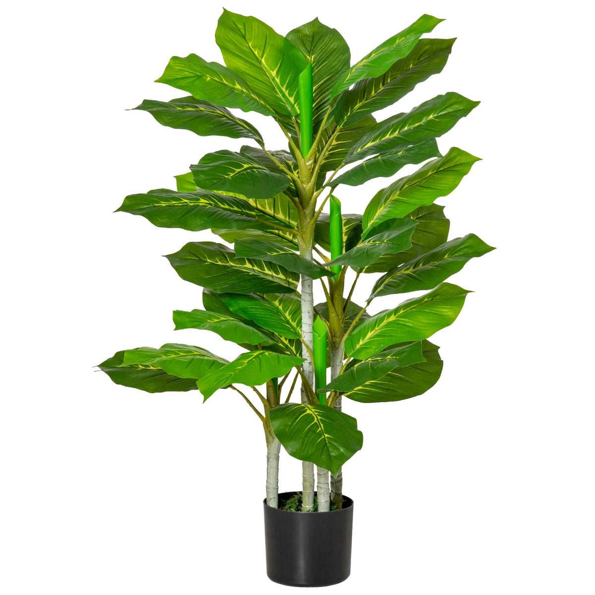 Kunstplant met pot, 95 cm, 33 bladeren