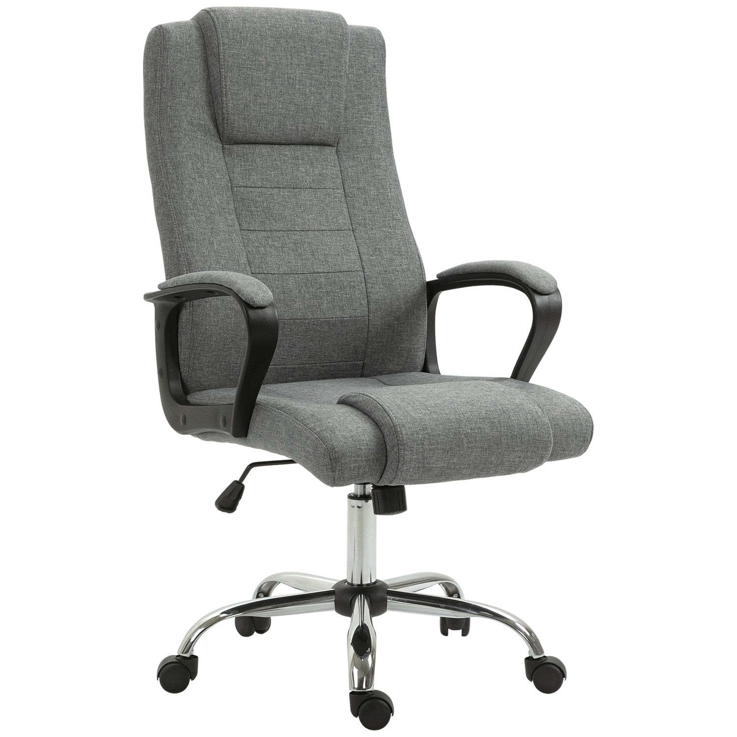 Ergonomisk kontorsstol, vridbar, justerbar höjd, linne Touch